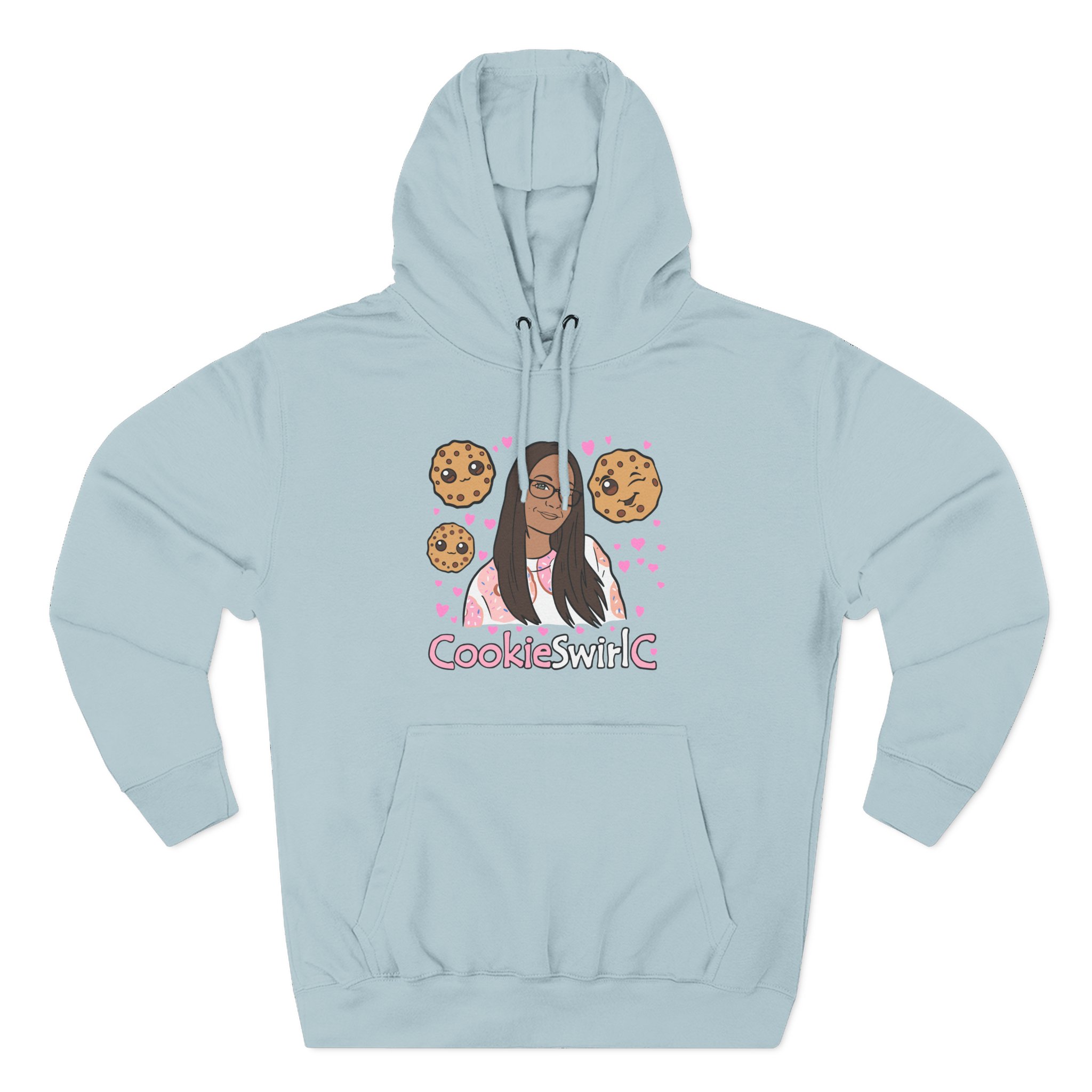 Cookieswirlc Three-Panel Fleece Hoodie