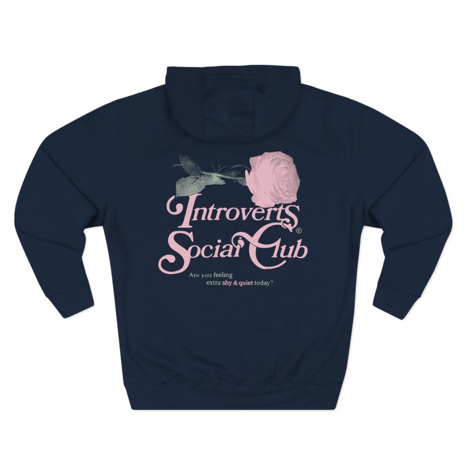 Kallmekris Introverts Social Club Three-Panel Fleece Hoodie