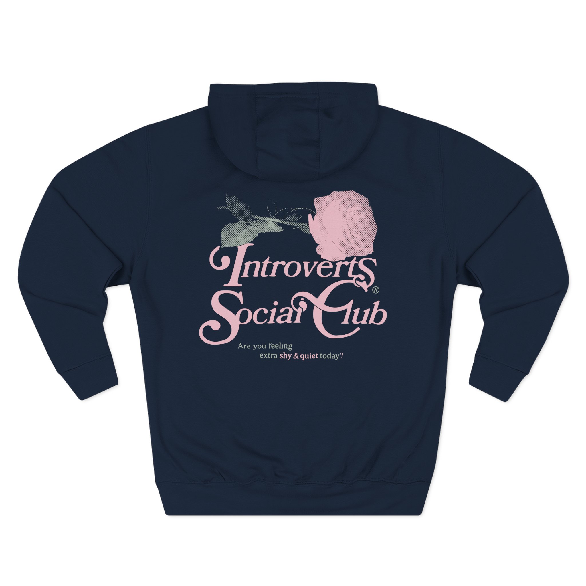 Kallmekris Introverts Social Club Three-Panel Fleece Hoodie