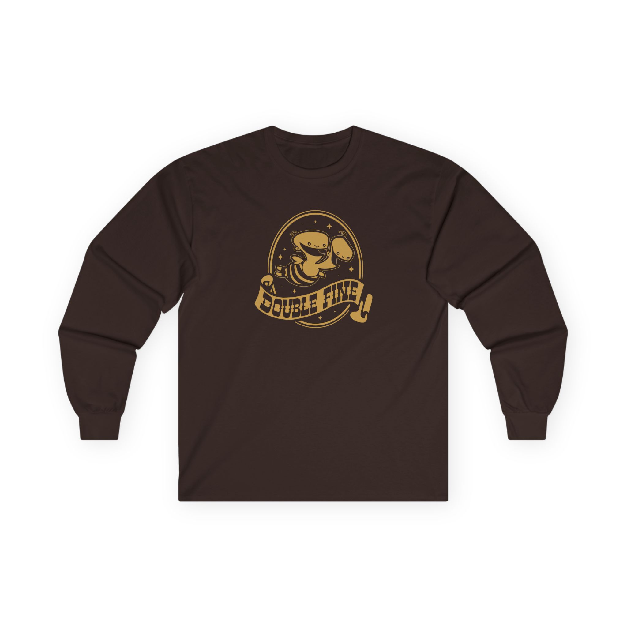 Double Fine Golden Two-headed Baby Unisex Ultra Cotton Long Sleeve Tee