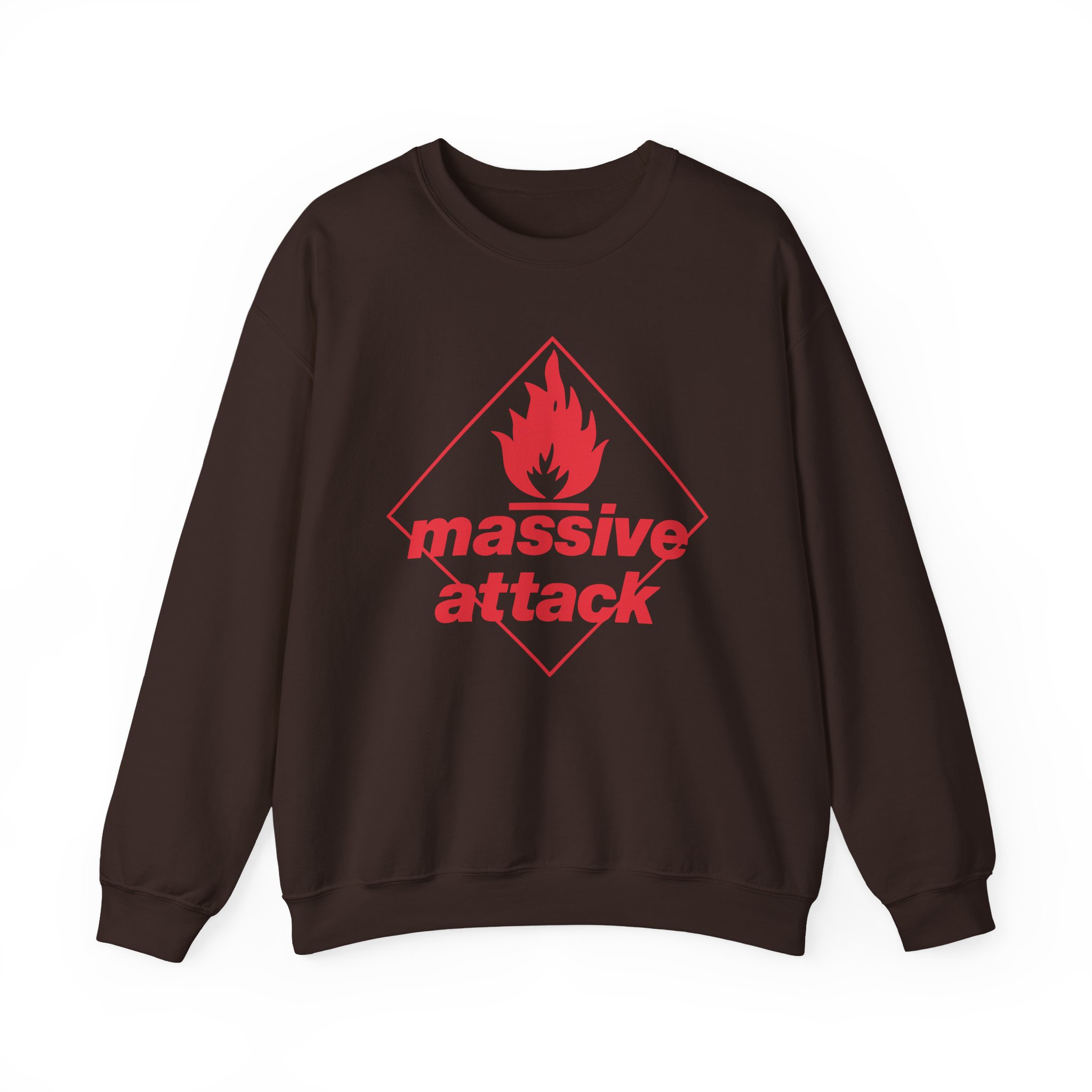 Massive Attack Blue Lines Red Logo Unisex Heavy Blendâ„¢ Crewneck Sweatshirt