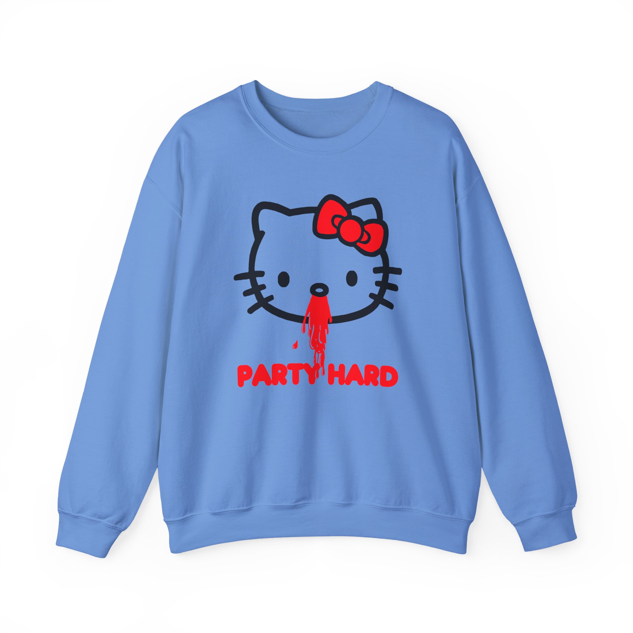 Andrew Wk Hello Party Kitty Parody Unisex Heavy Blendâ„¢ Crewneck Sweatshirt