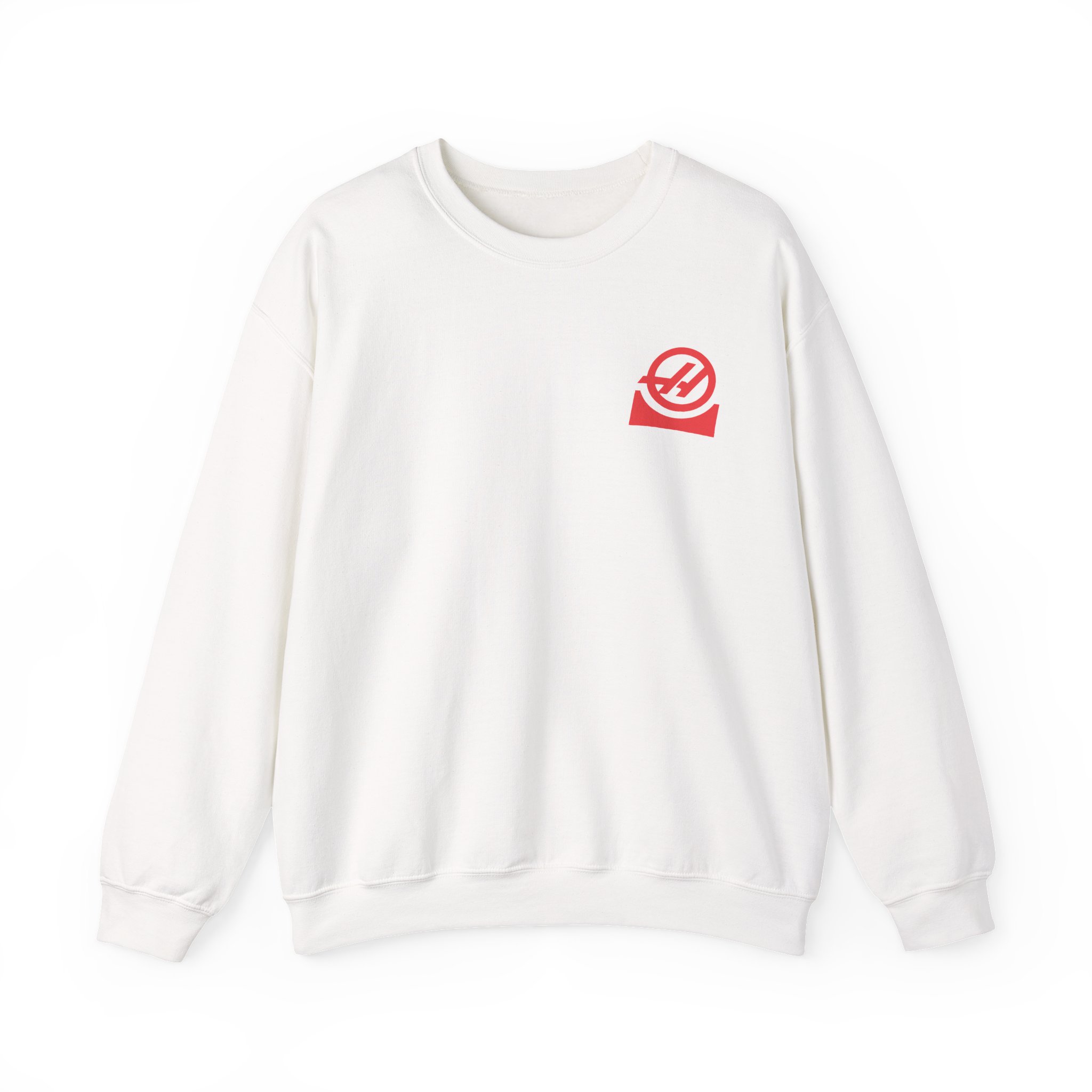 Haas F1 Color Block Unisex Heavy Blendâ„¢ Crewneck Sweatshirt