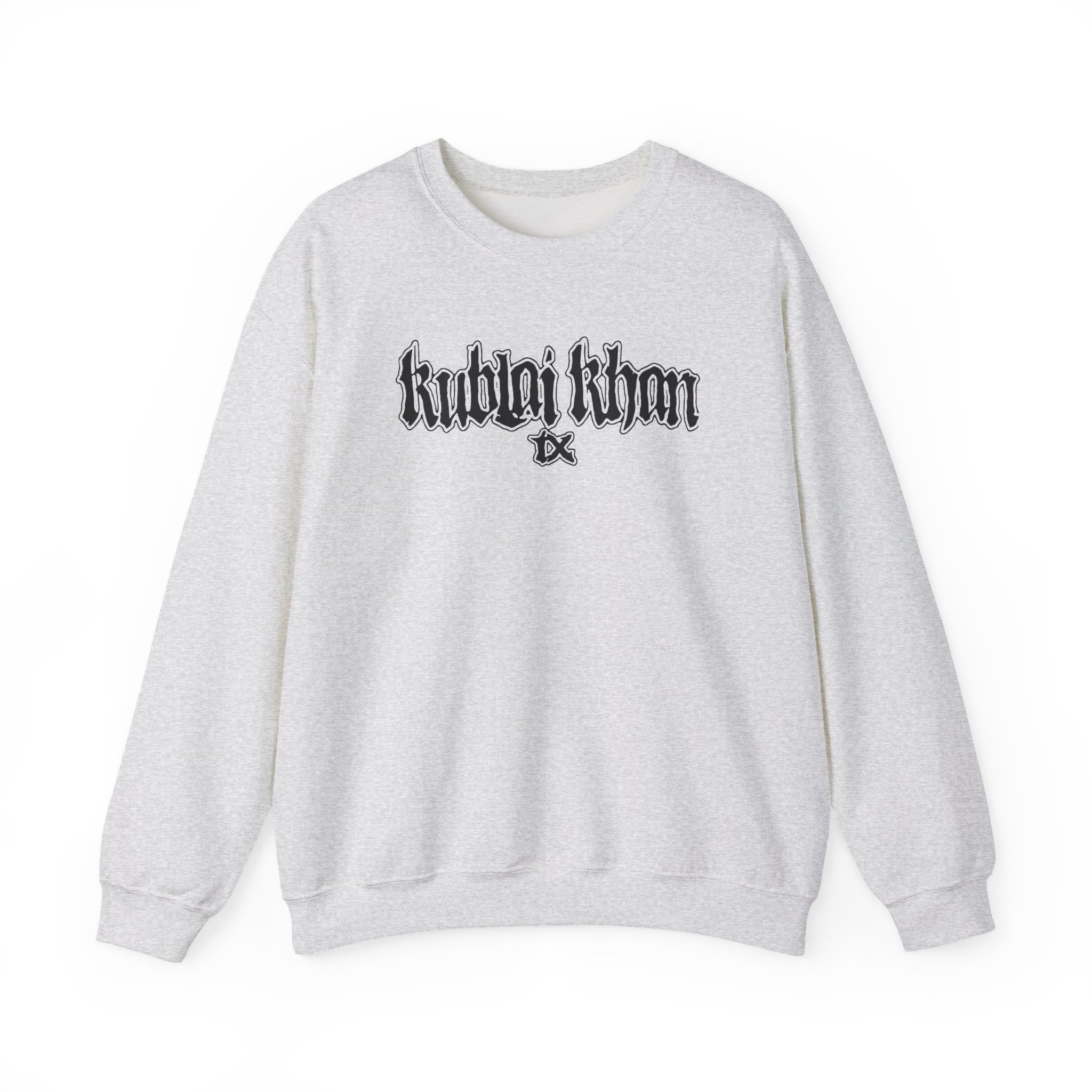 Kublai Khan - Never Enough Sportsgrey Unisex Heavy Blendâ„¢ Crewneck Sweatshirt