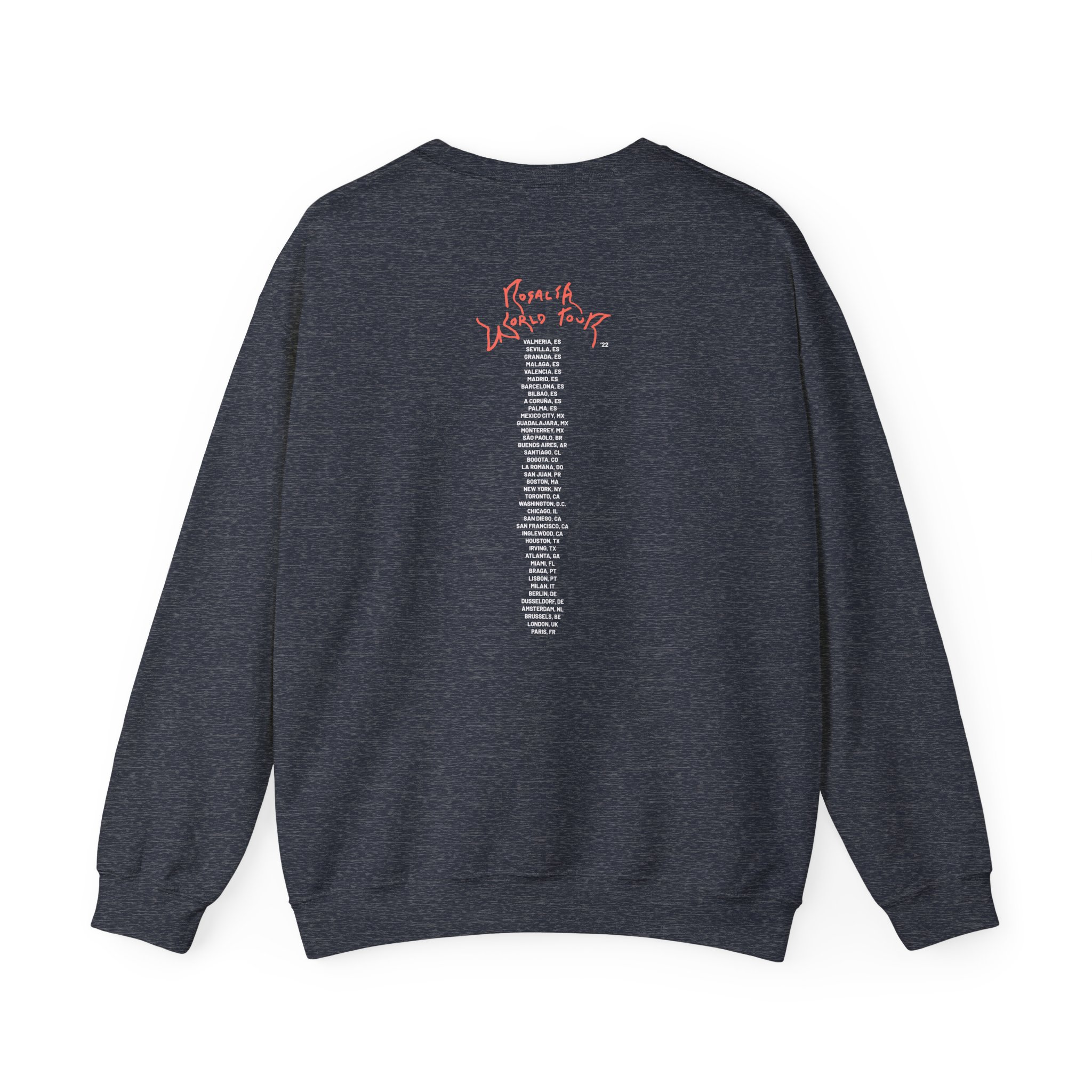Rosalia World Tour Unisex Heavy Blendâ„¢ Crewneck Sweatshirt