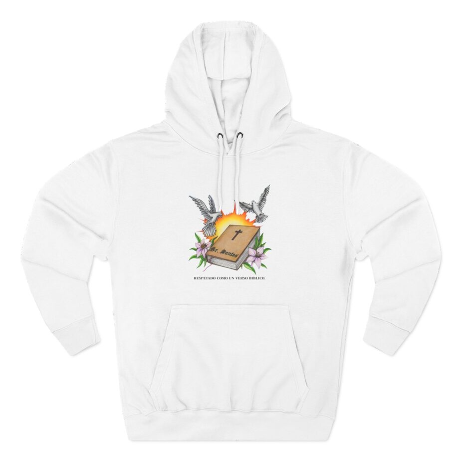 Arcangel Respira Como Un Verso Biblico Three-Panel Fleece Hoodie