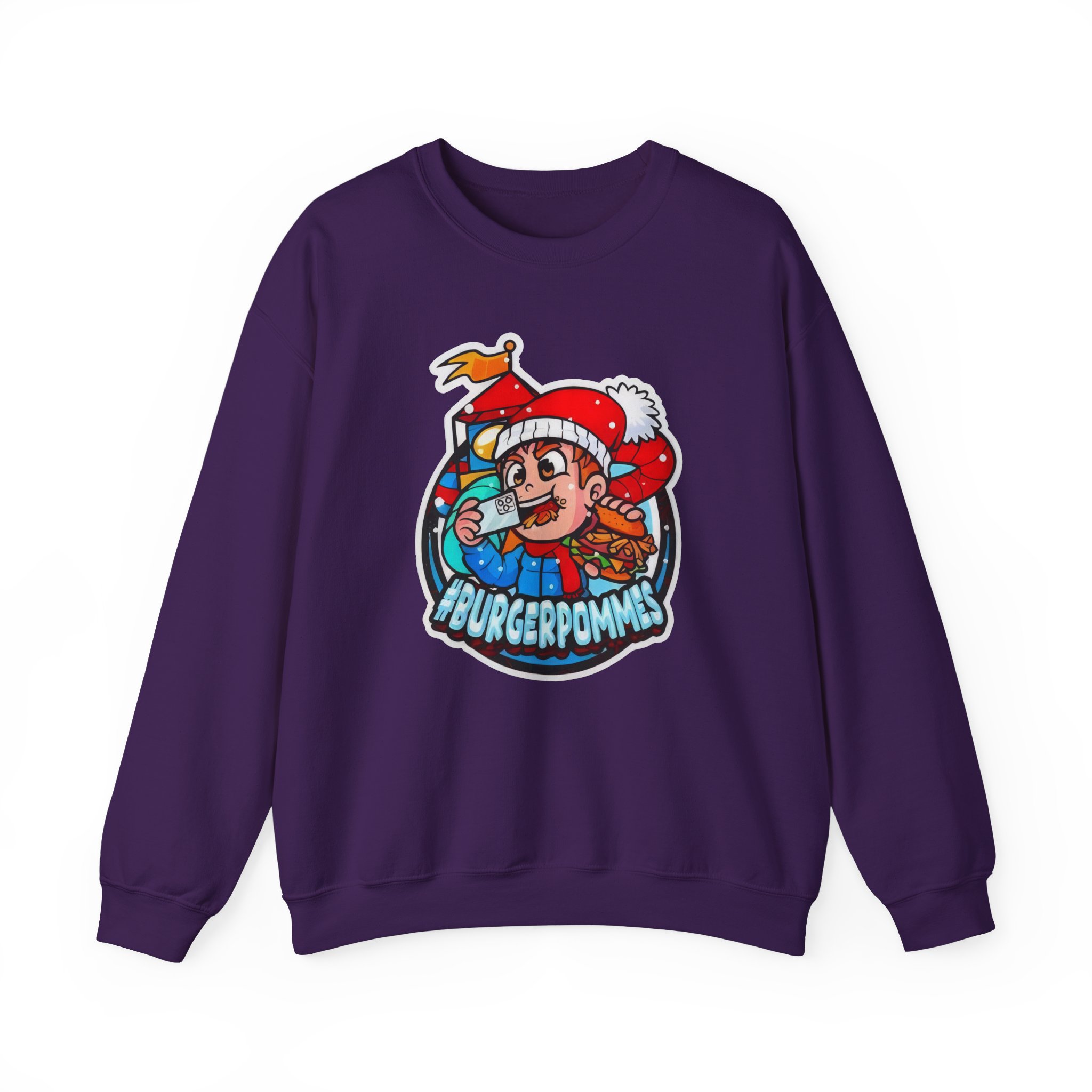 Burger Pommes Unisex Heavy Blendâ„¢ Crewneck Sweatshirt