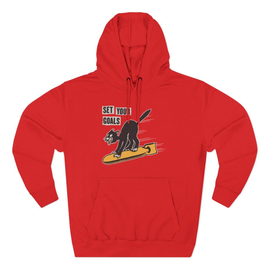 Set Your Goals Bomber Three-Panel Fleece Hoodie