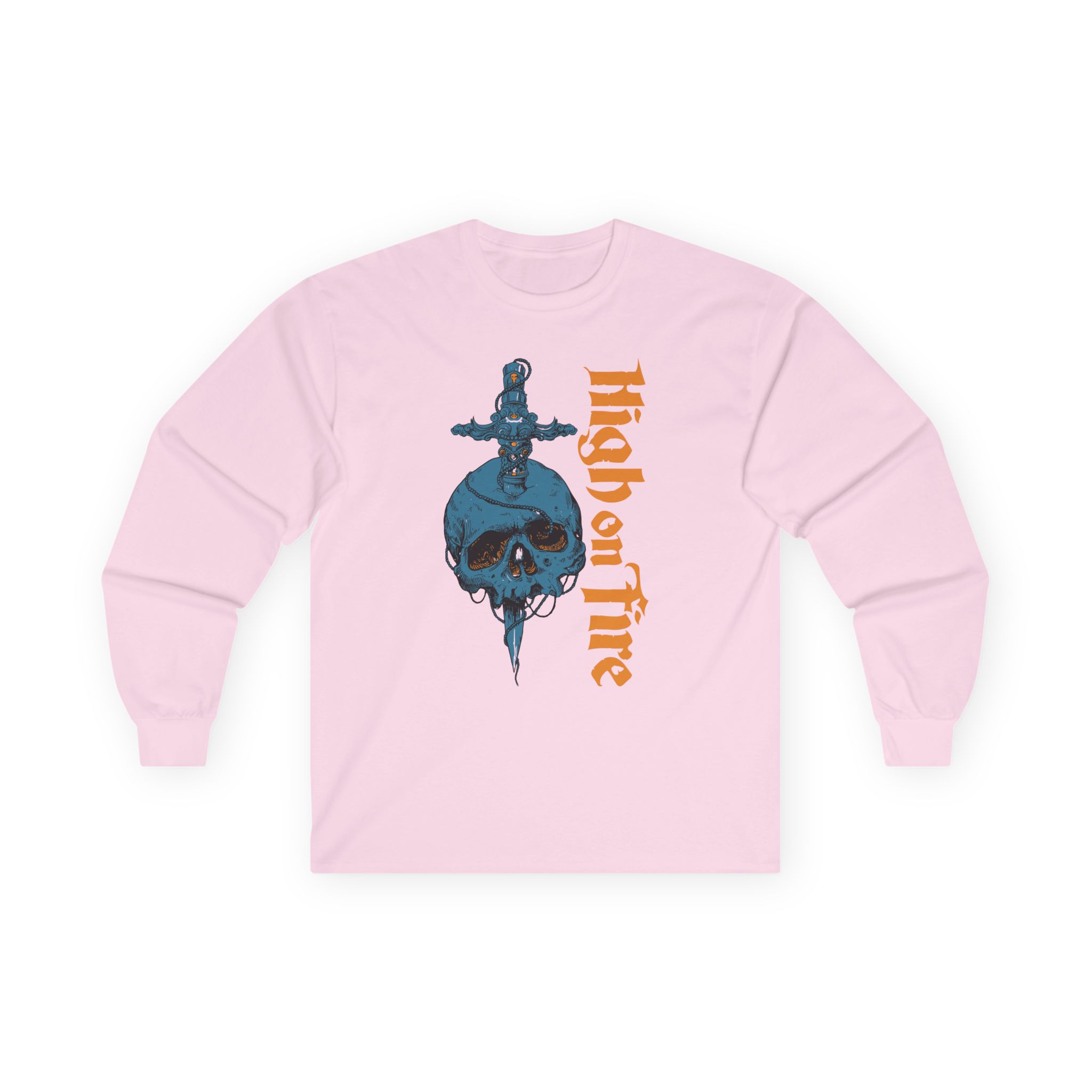 High on Fire Skull Knife Unisex Ultra Cotton Long Sleeve Tee