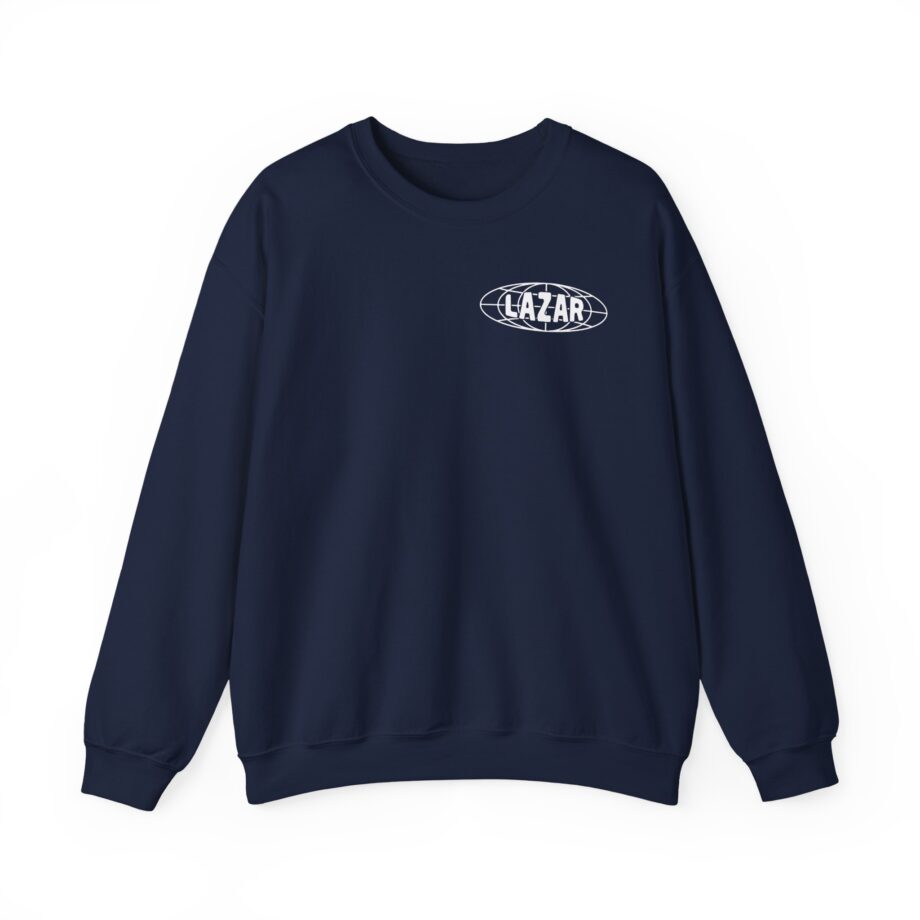 Lazarbeam Globe Indigo Unisex Heavy Blend™ Crewneck Sweatshirt