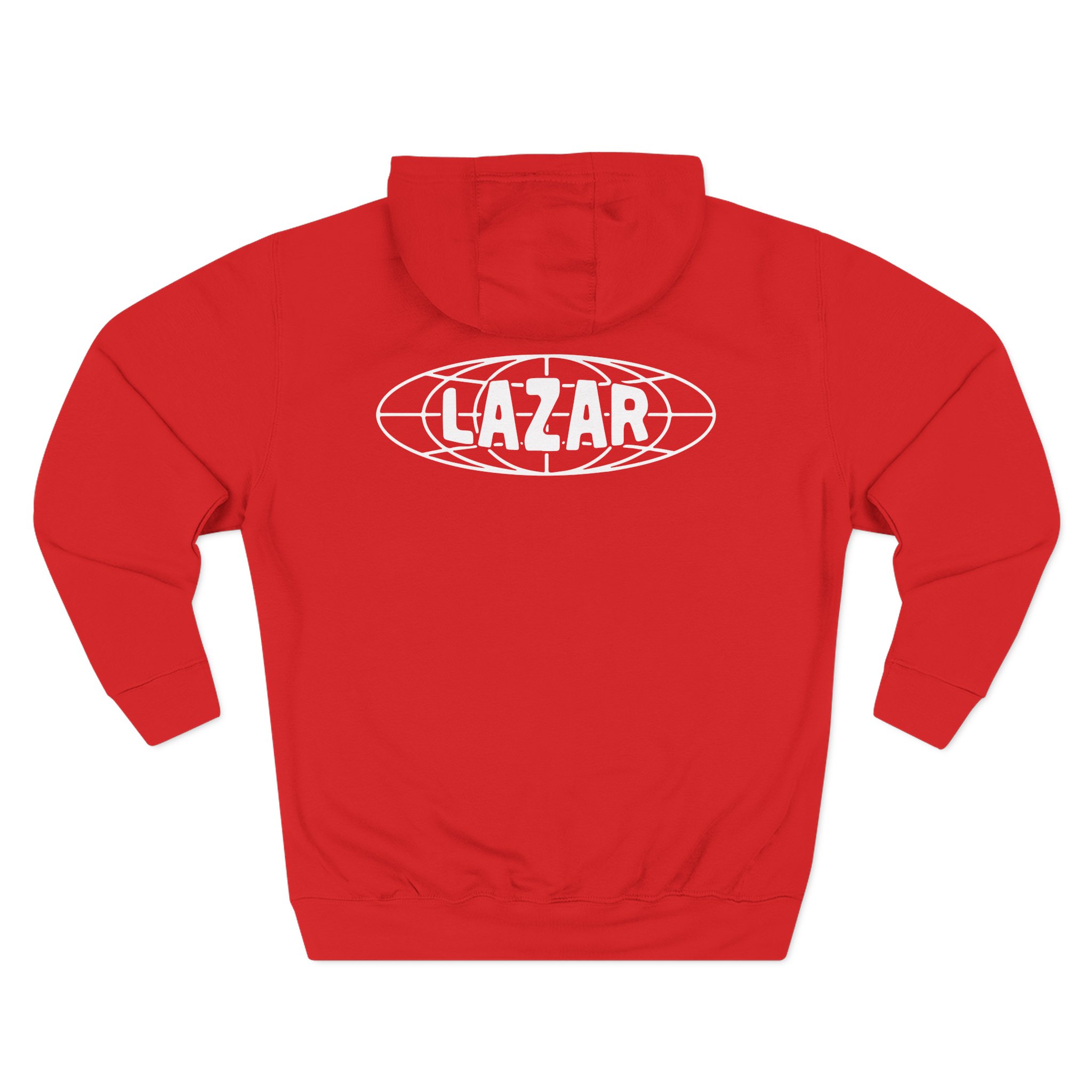 Lazarbeam Globe Indigo Three-Panel Fleece Hoodie