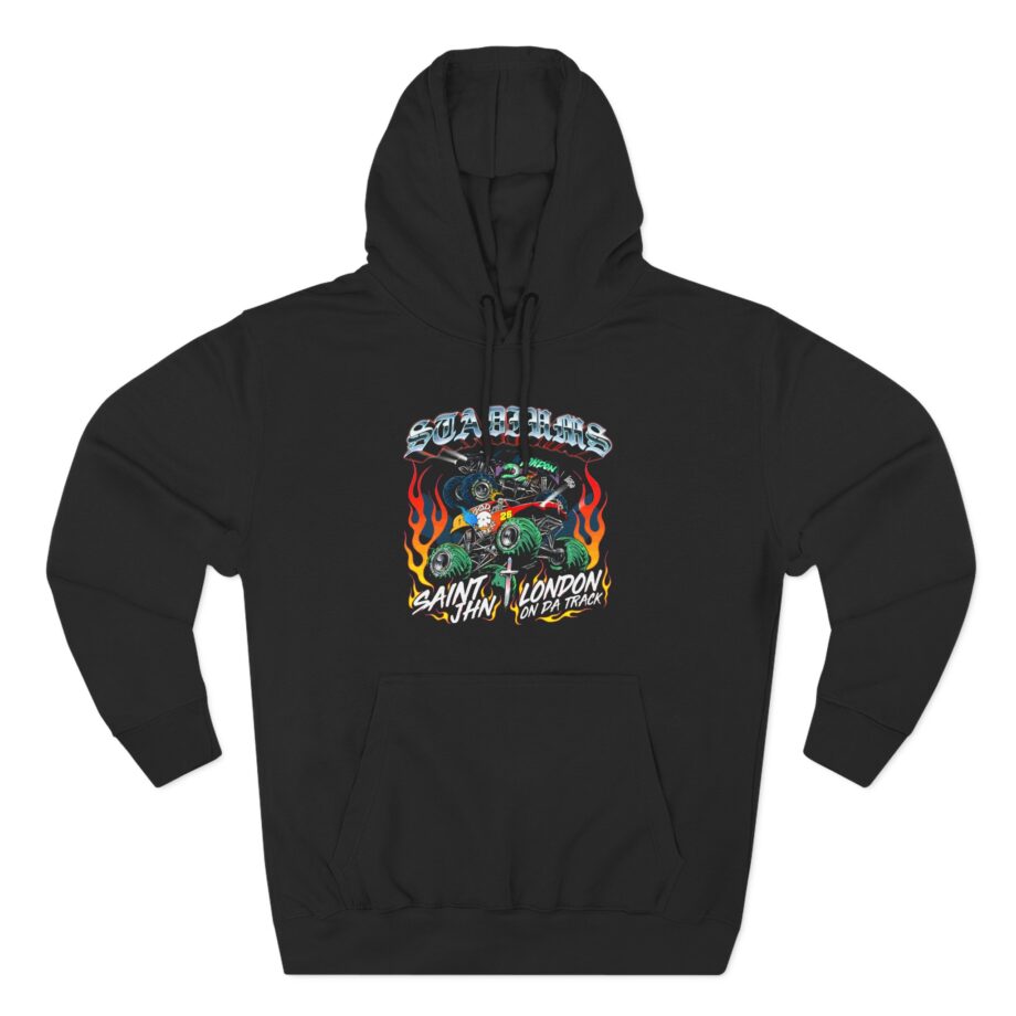 Saint Jhn Stadiums With London on Da Track Three-Panel Fleece Hoodie