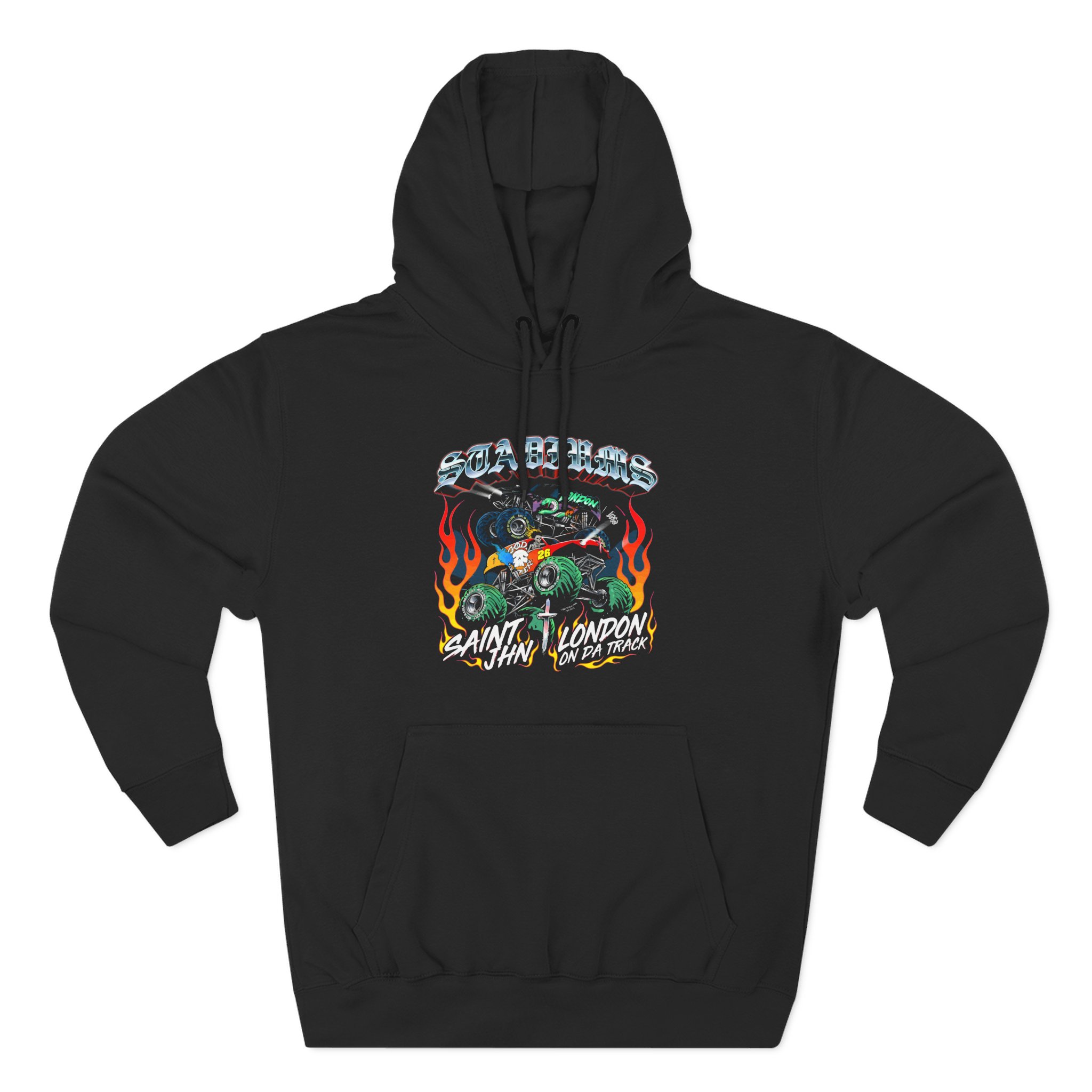 Saint Jhn Stadiums With London on Da Track Three-Panel Fleece Hoodie