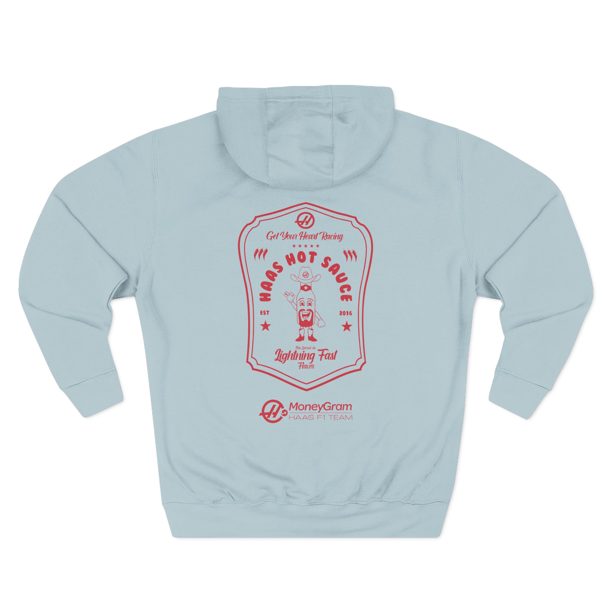 Haas F1 Hot Sauce Three-Panel Fleece Hoodie
