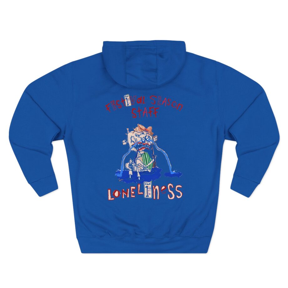 Saint Jhn Goth Festival Waffle Three-Panel Fleece Hoodie