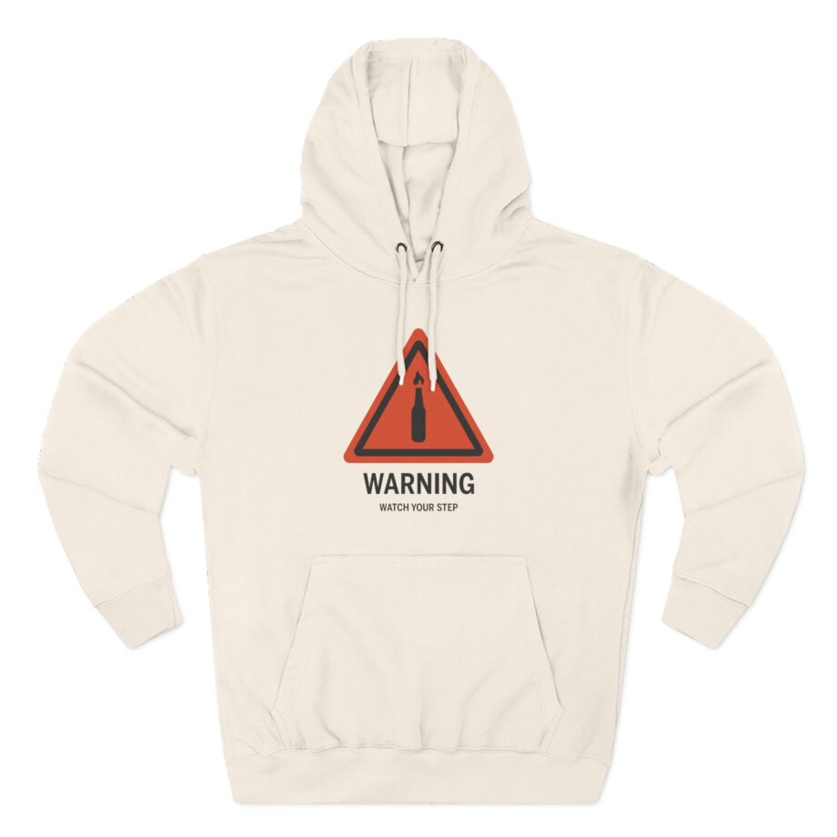 Summit1g Warning Watch Your Step Three-Panel Fleece Hoodie