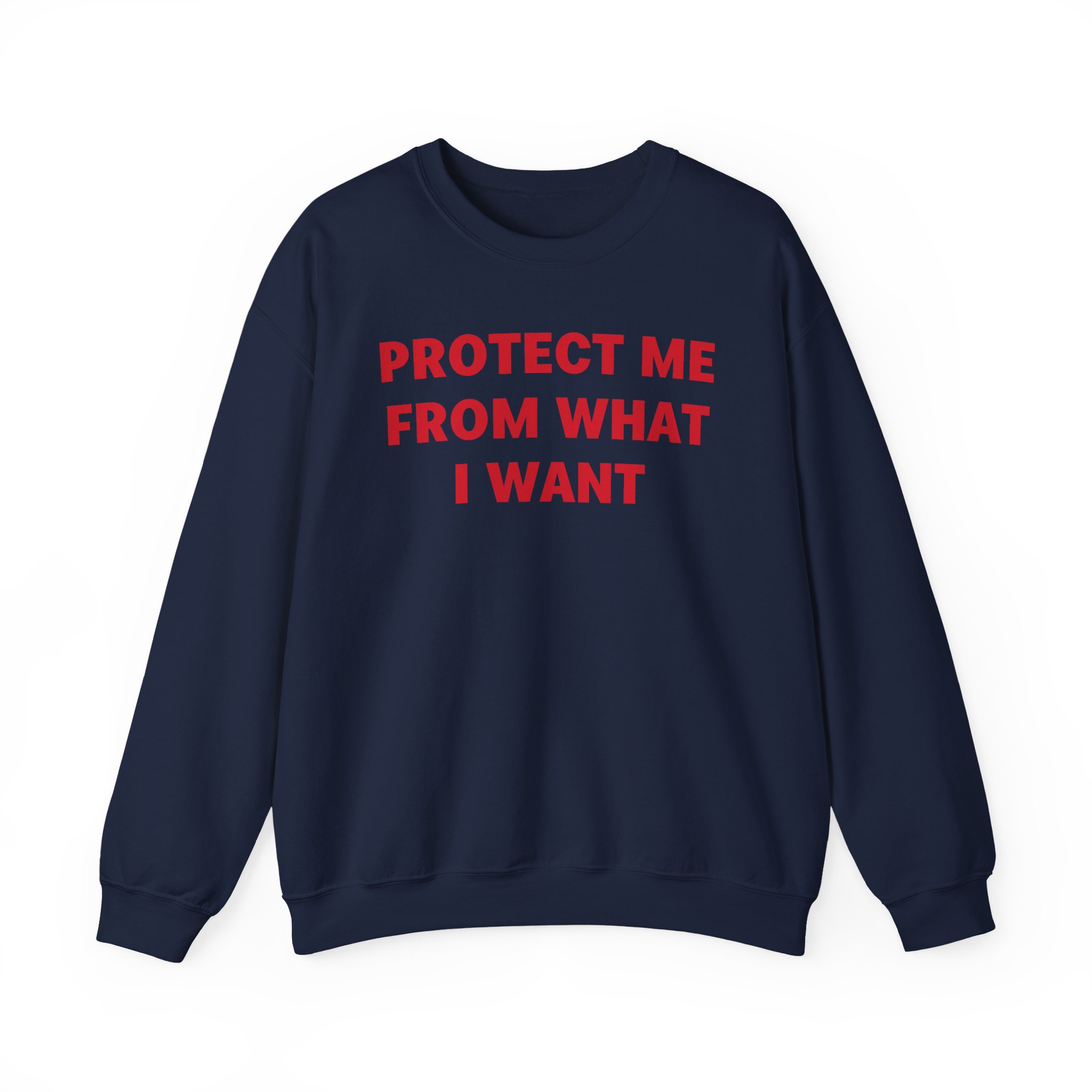 Jenny Holzer Protect Me From What I Want Unisex Heavy Blendâ„¢ Crewneck Sweatshirt