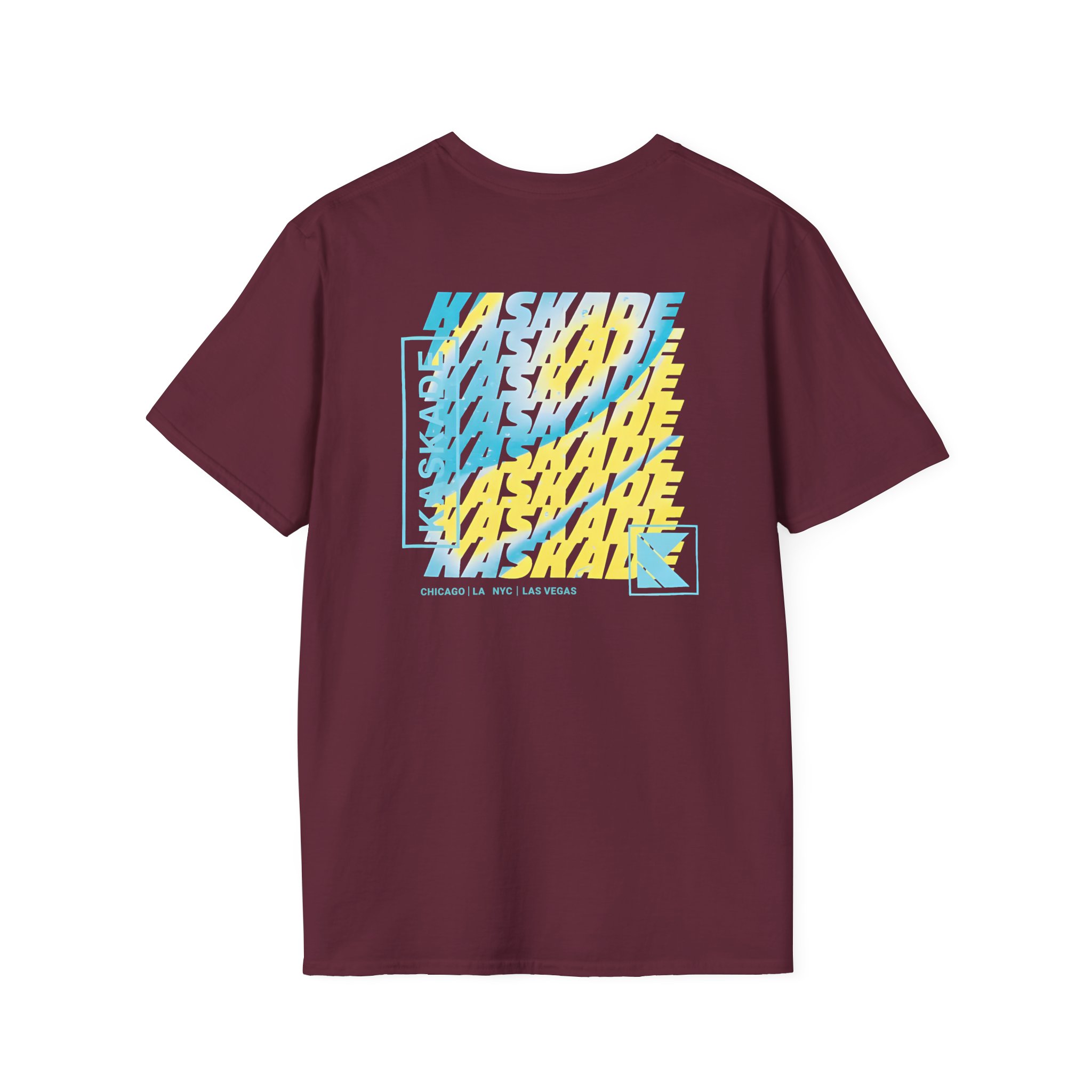 Kaskade Sky Blue Cities Unisex Softstyle T-Shirt
