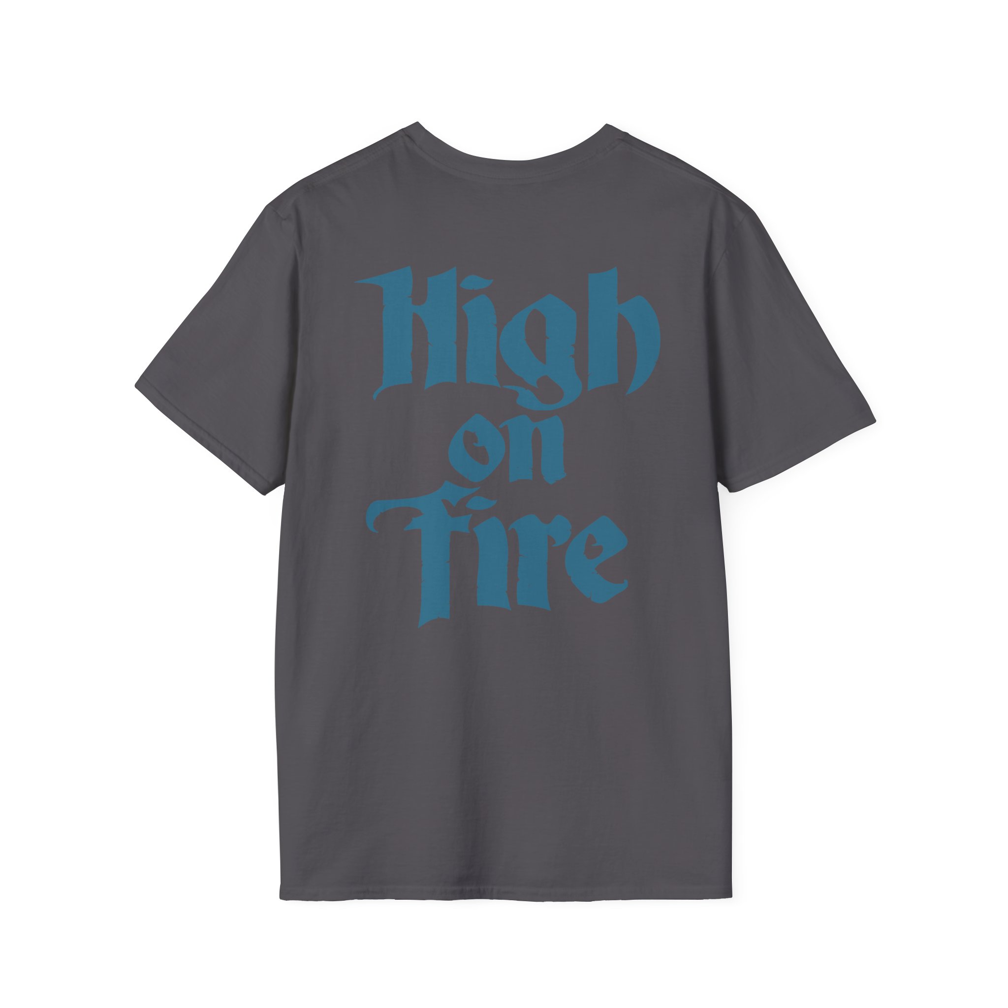 High on Fire Skull Knife Unisex Softstyle T-Shirt