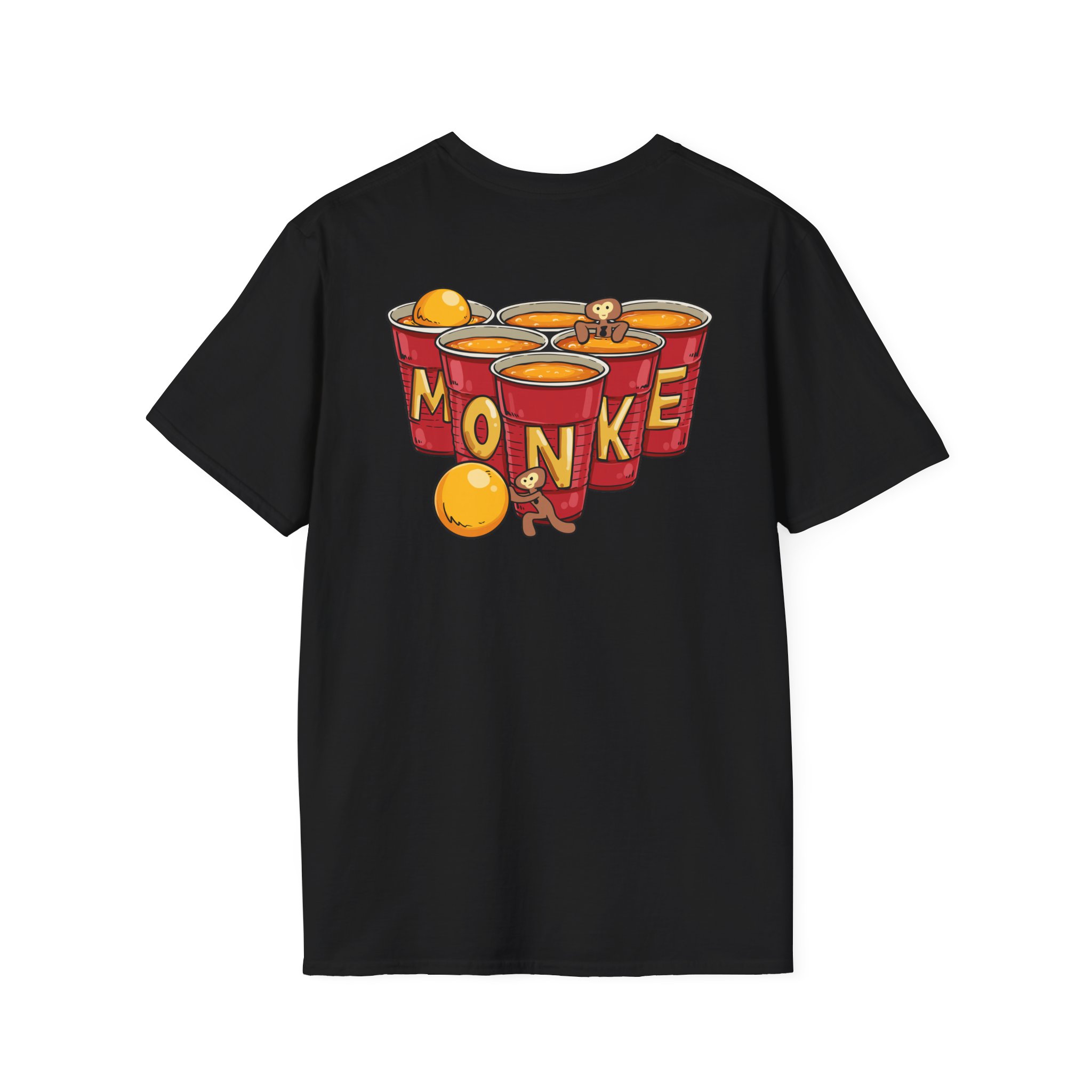 Spoonkidv Monke Pong Unisex Softstyle T-Shirt