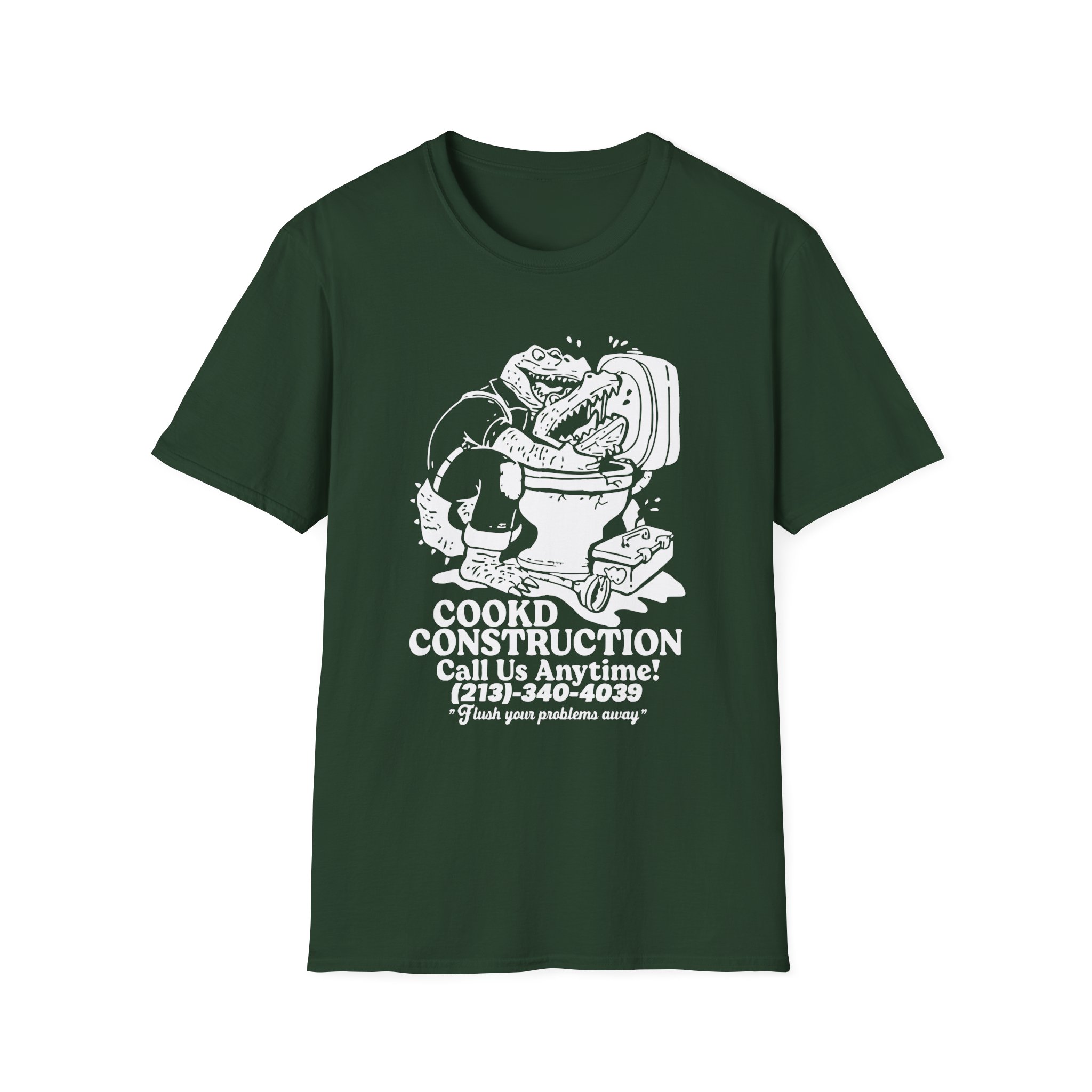 Lazarbeam  Cookd Construction Call Us Anytime Unisex Softstyle T-Shirt