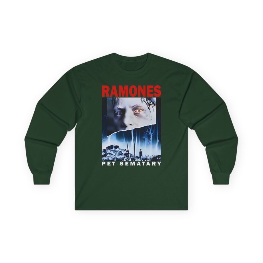 Ramones Pet Sematary T Shirt Unisex Ultra Cotton Long Sleeve Tee