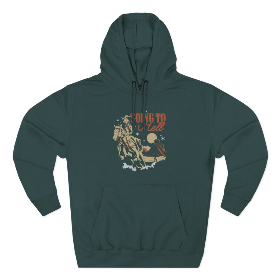 Kallmekris Going to Hell Three-Panel Fleece Hoodie