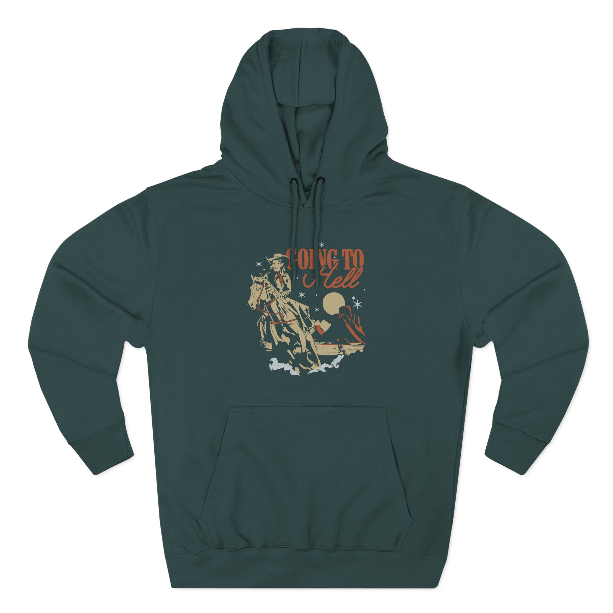 Kallmekris Going to Hell Three-Panel Fleece Hoodie