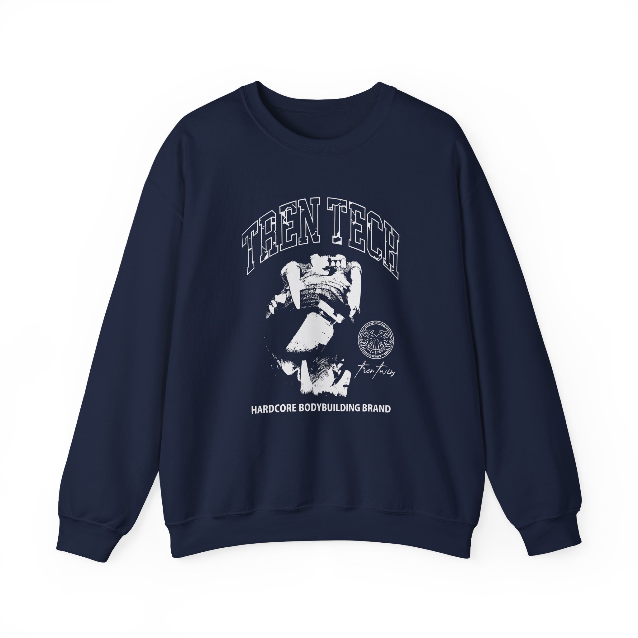 Tren Twins Tech Hardcore Bodybuilding Brand Unisex Heavy Blendâ„¢ Crewneck Sweatshirt