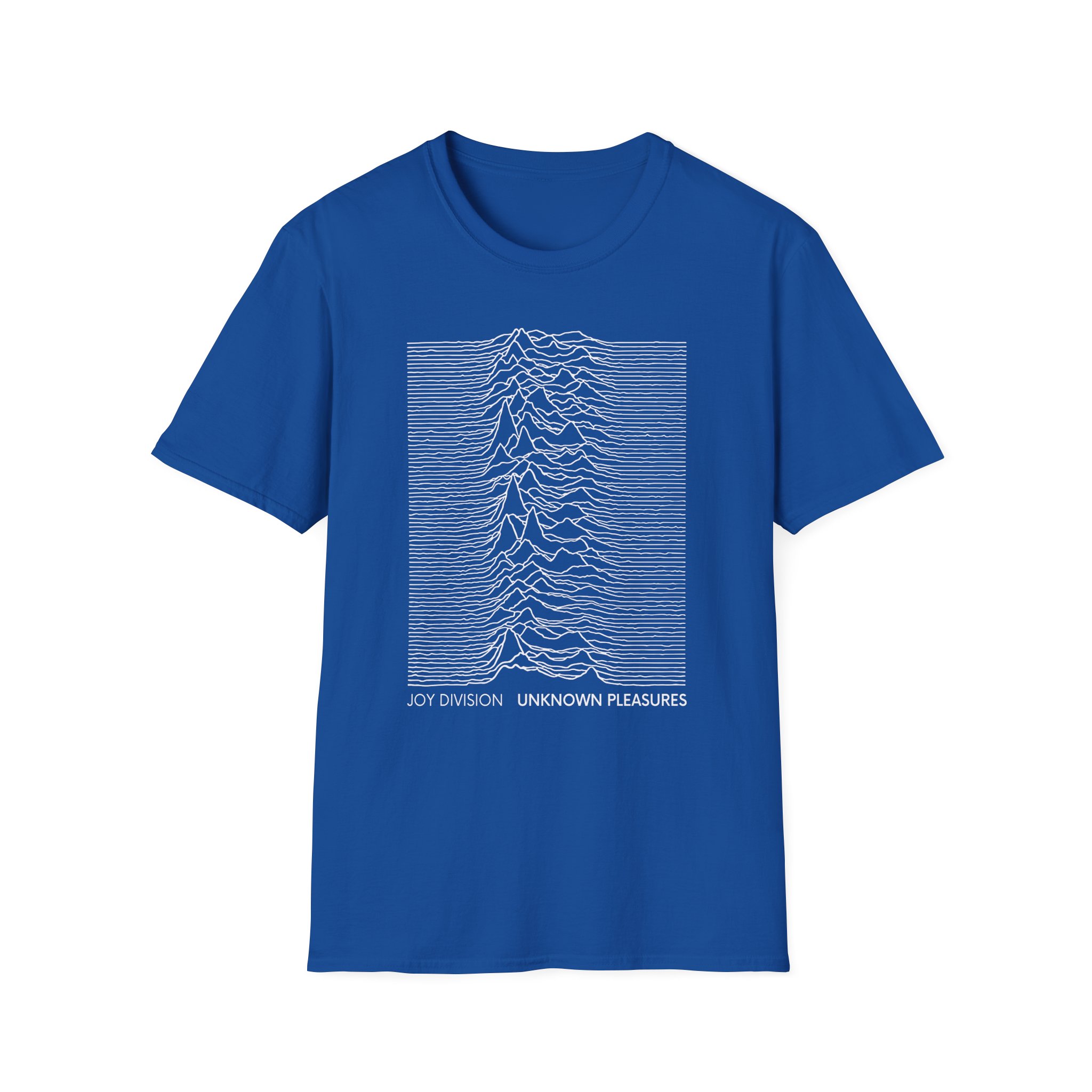 Joy Division Unknown Pleasures Text Unisex Softstyle T-Shirt