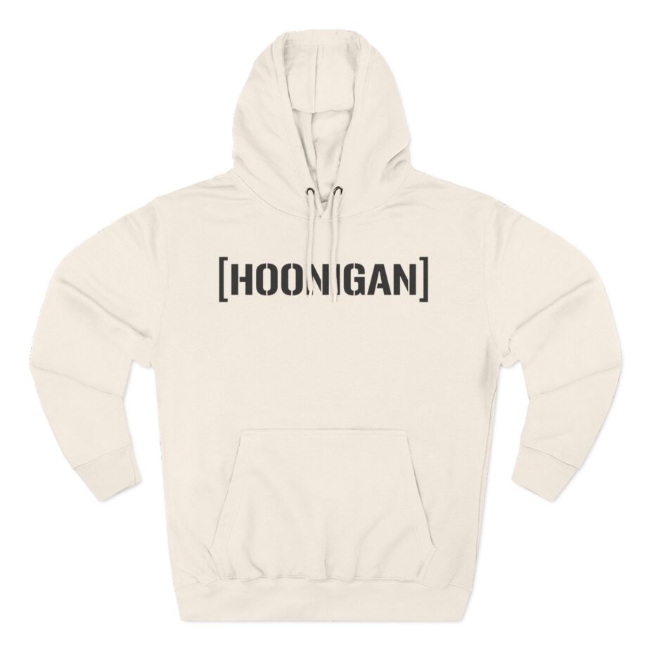 Ken Block Hoonigan Bracket Censor Bar Logo  Three-Panel Fleece Hoodie