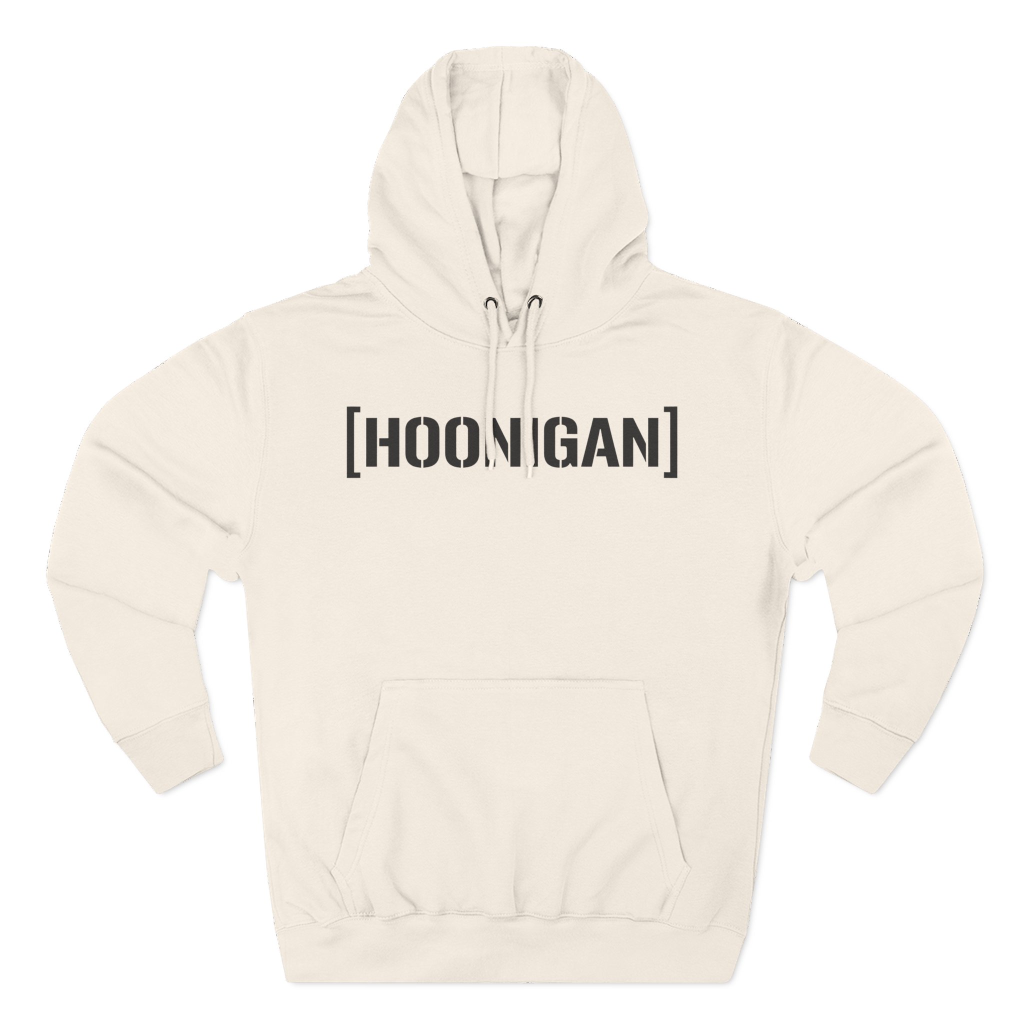 Ken Block Hoonigan Bracket Censor Bar Logo  Three-Panel Fleece Hoodie