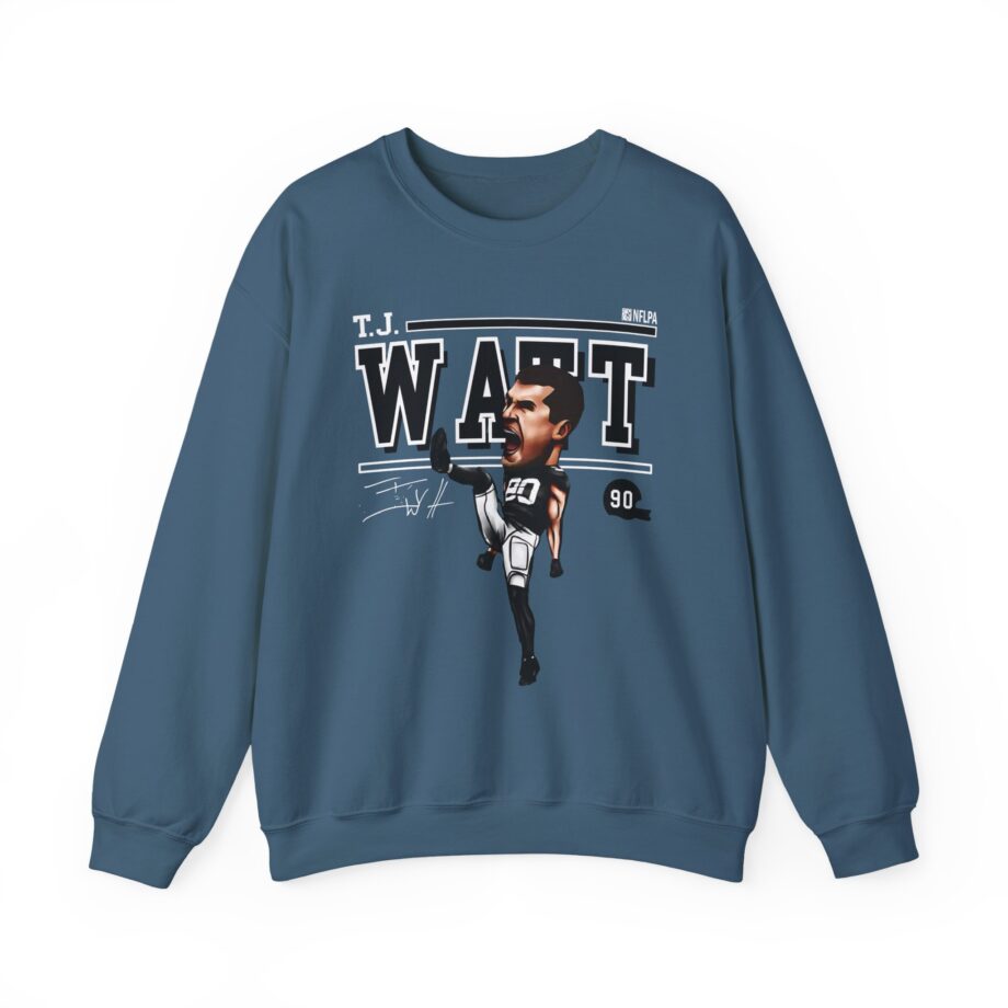 Tj Watt Cartoon Unisex Heavy Blend™ Crewneck Sweatshirt