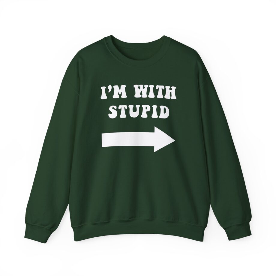 Jimmy Kimmel I'm With Stupid Unisex Heavy Blend™ Crewneck Sweatshirt
