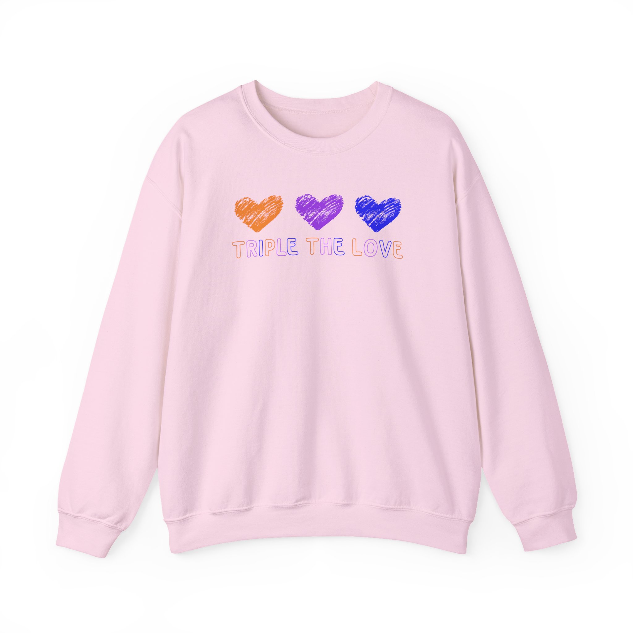 Fresh Love Triple the Love Unisex Heavy Blendâ„¢ Crewneck Sweatshirt