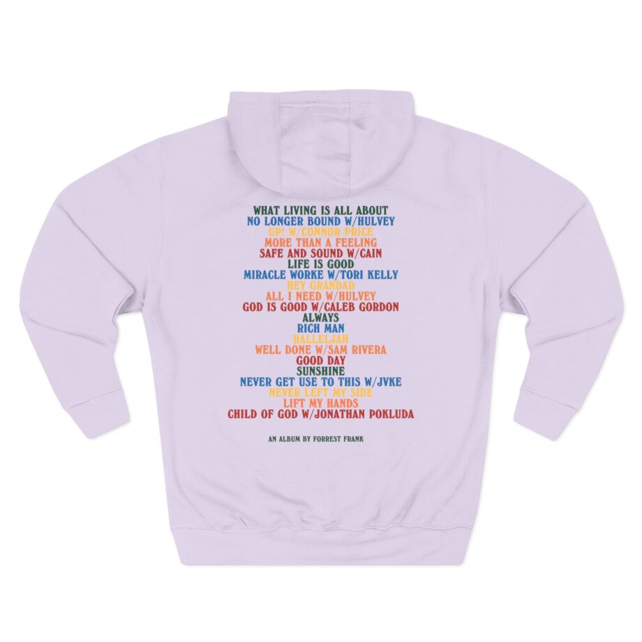 Forrest Frank Child of God Tracklist Three-Panel Fleece Hoodie