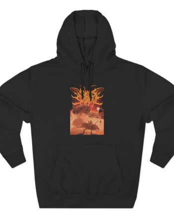 Signs of the Swarm Signs of the Worm Three-Panel Fleece Hoodie