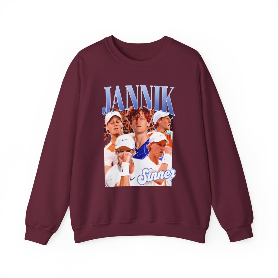 Jannik Sinner Retro Art Unisex Heavy Blend™ Crewneck Sweatshirt