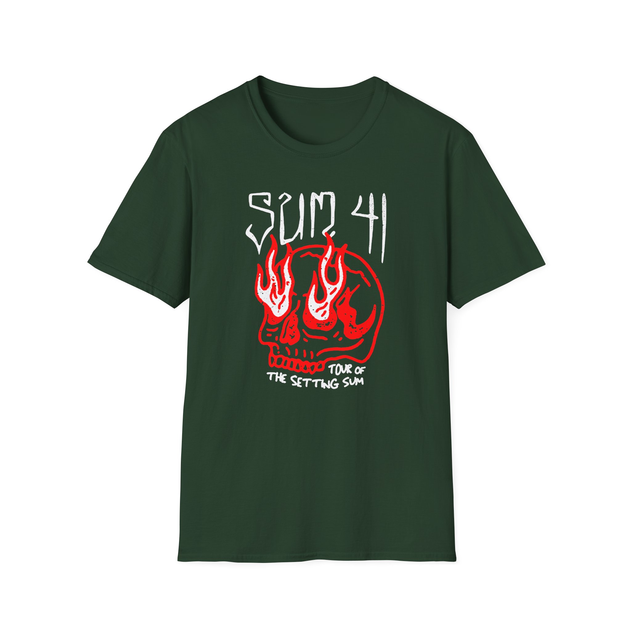 Sum 41 Skull Sketch Tour Unisex Softstyle T-Shirt