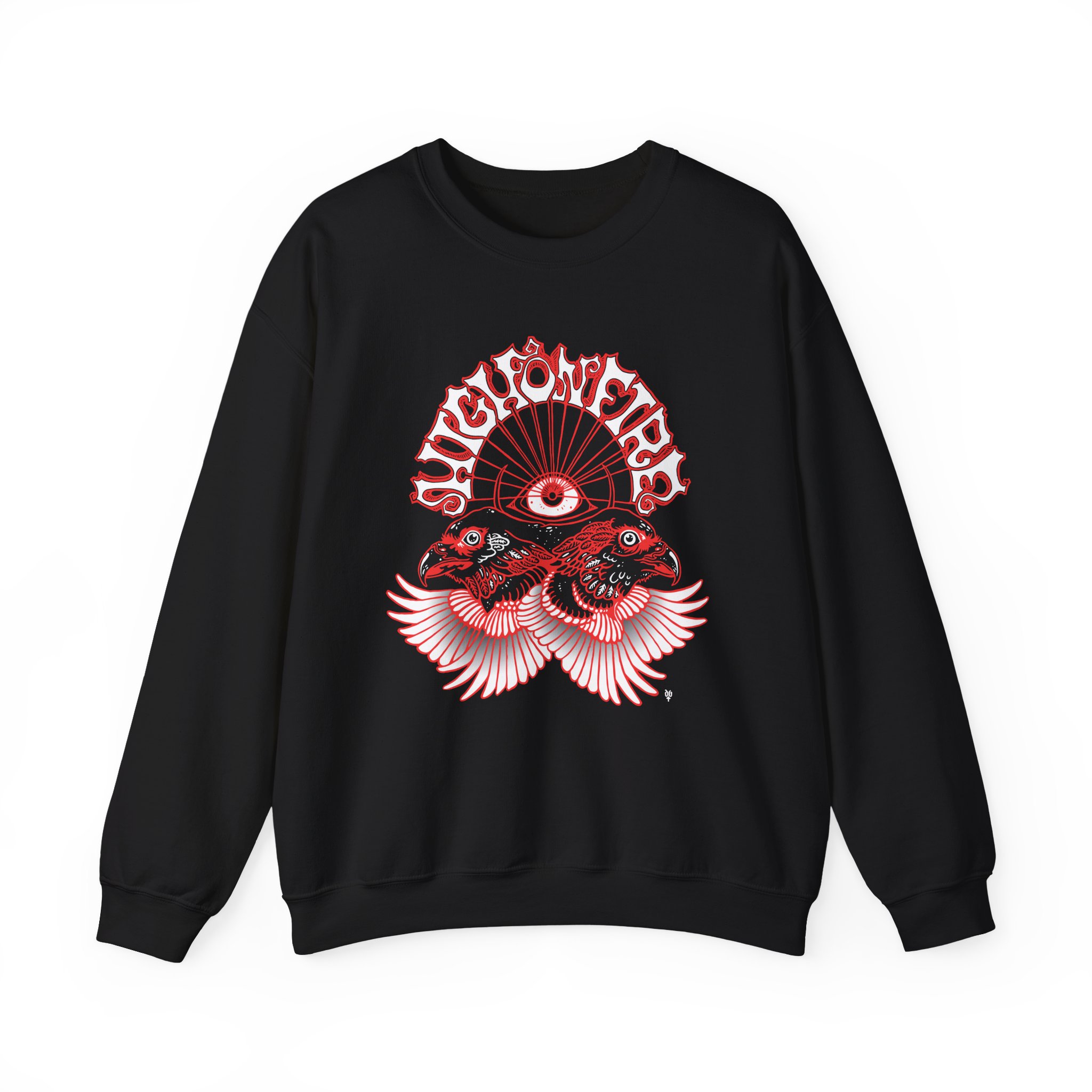 High on Fire Twin Eagles Unisex Heavy Blendâ„¢ Crewneck Sweatshirt