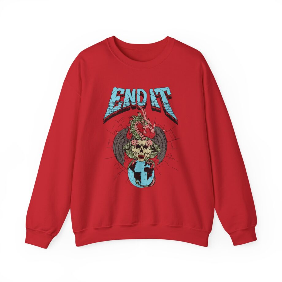 End It Dragon Skull Unisex Heavy Blend Crewneck Sweatshirt