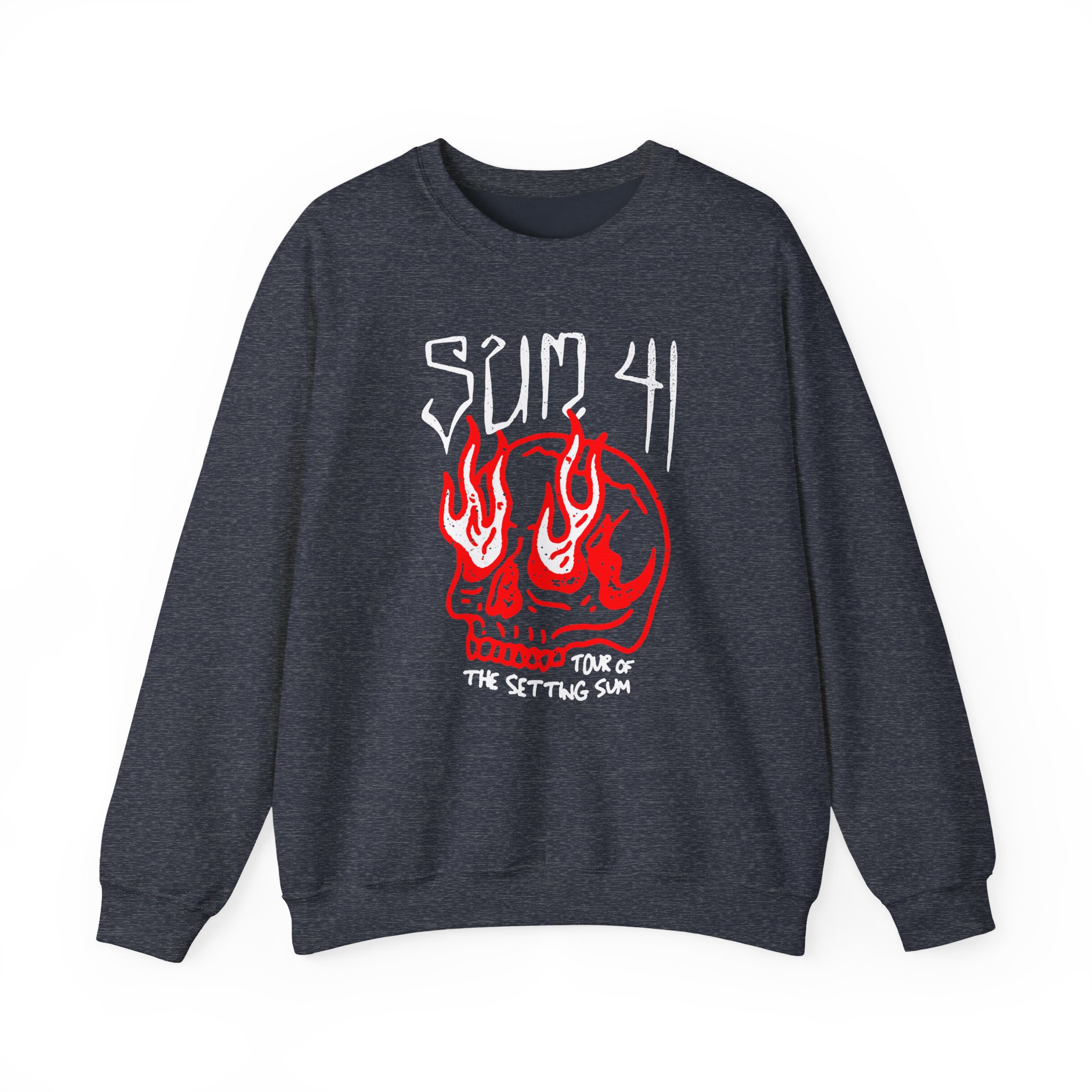 Sum 41 Skull Sketch Tour Unisex Heavy Blendâ„¢ Crewneck Sweatshirt