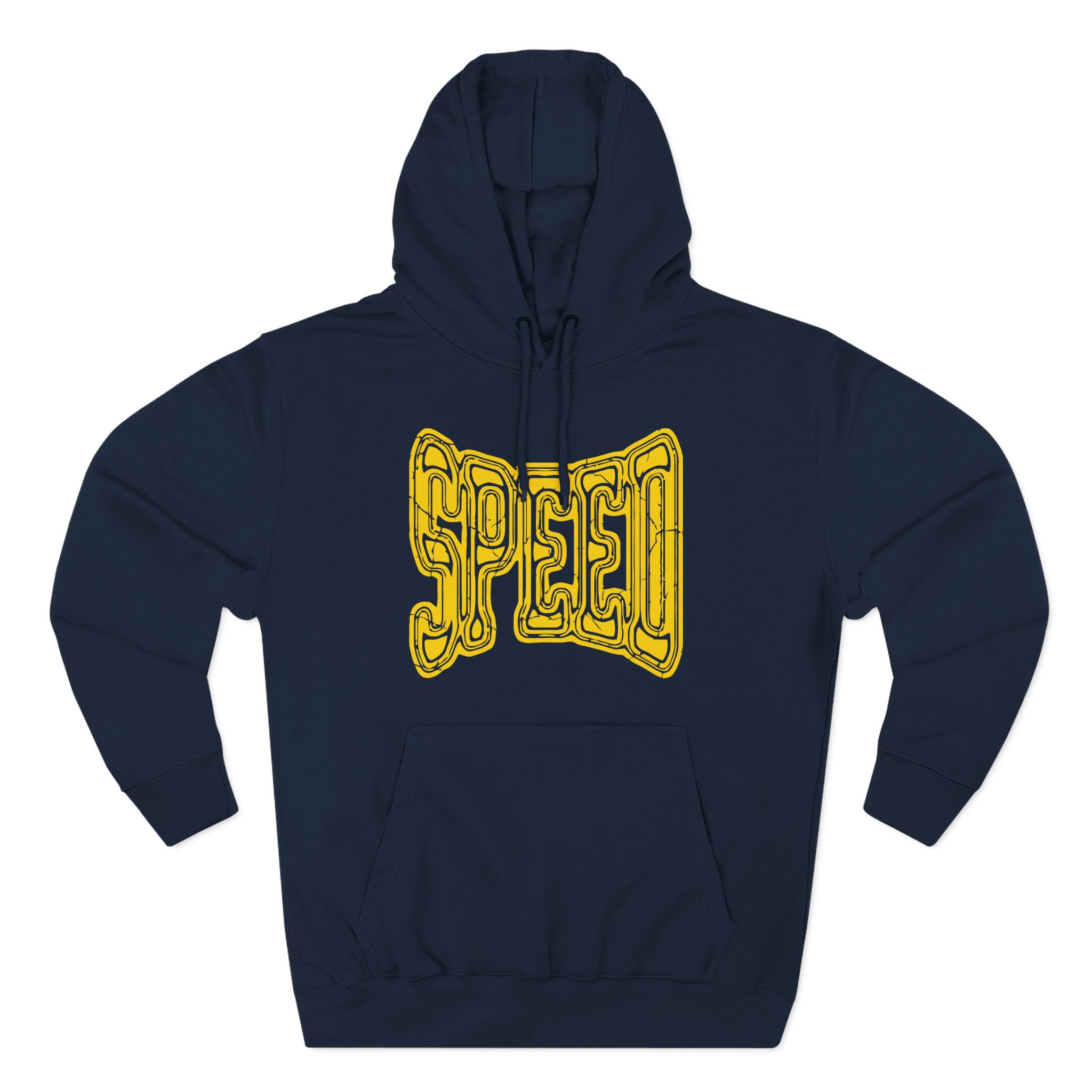 Ishowspeed Gold Logo Three-Panel Fleece Hoodie