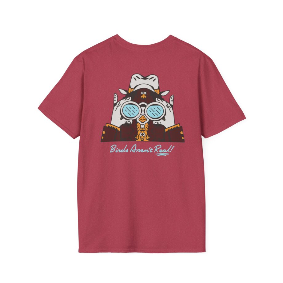 Birds Arent Real Trench Coat Hemp Unisex Softstyle T-Shirt