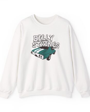 Billy Strings Imogene + Willie X Billy Strings Highway Prayers Green Car Unisex Heavy Blend™ Crewneck Sweatshirt