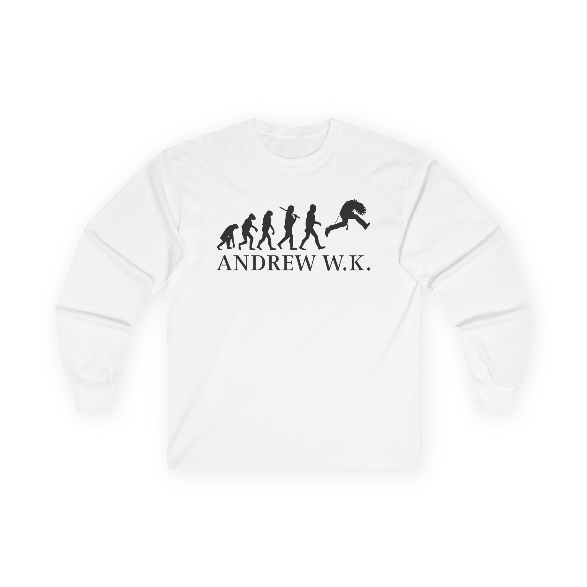 Andrew Wk Evolution of Partying Unisex Ultra Cotton Long Sleeve Tee