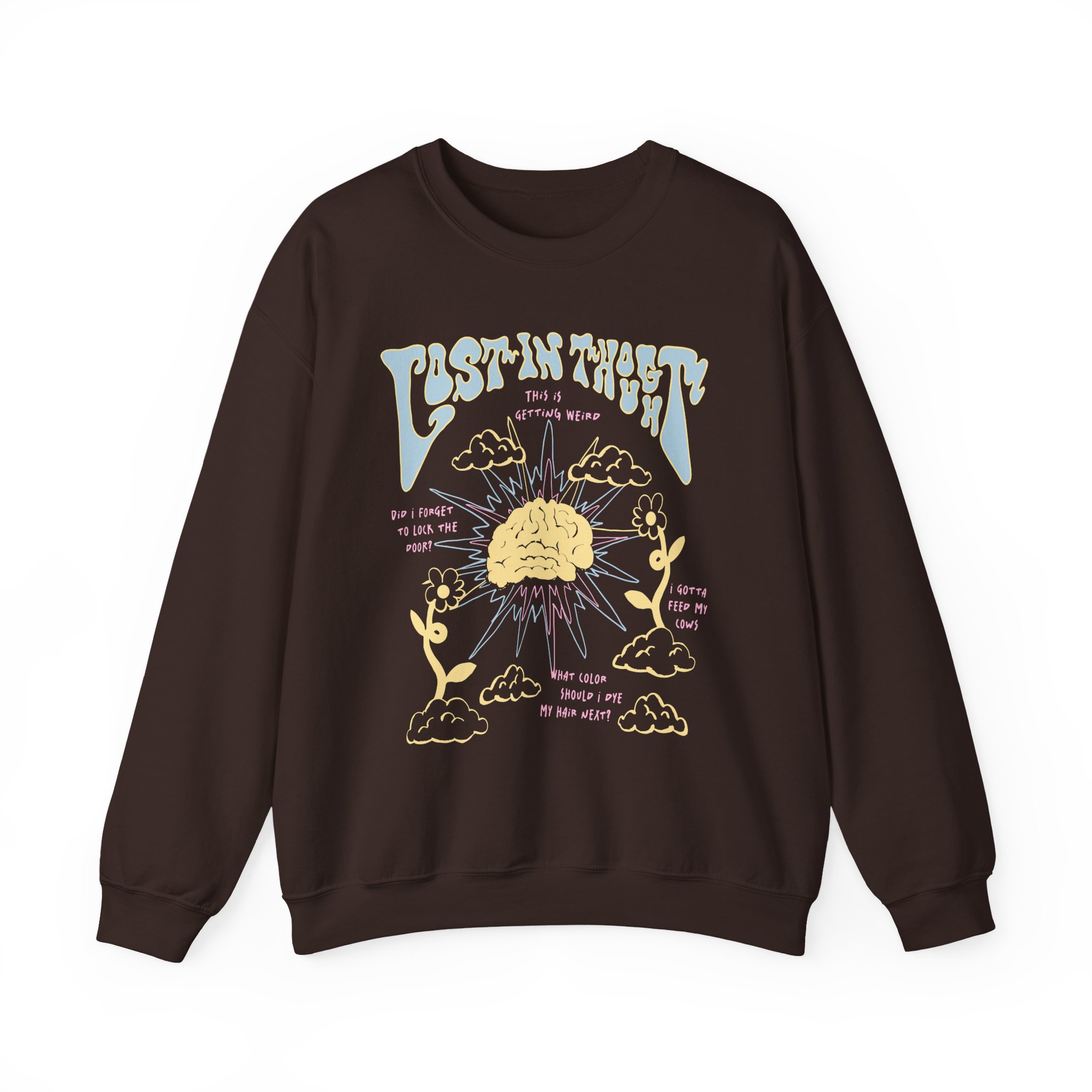 Kallmekris Lost In Thought Unisex Heavy Blendâ„¢ Crewneck Sweatshirt