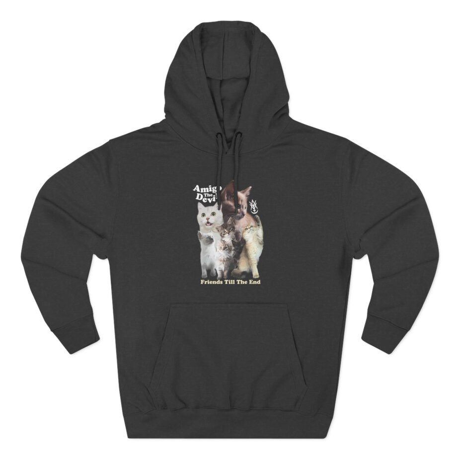 Amigo the Devil  Too Many Puppies Three-Panel Fleece Hoodie