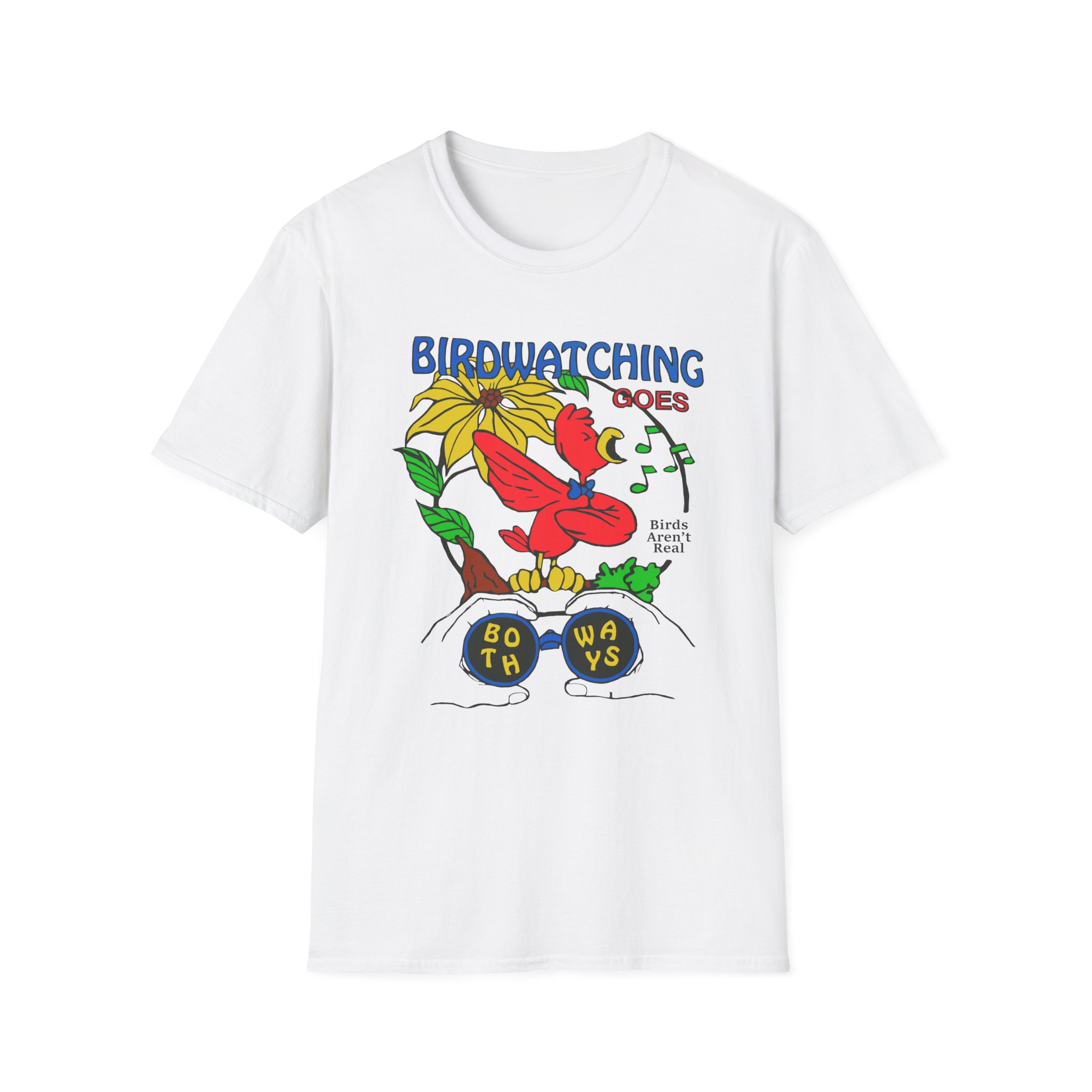 Birds Arent Real Unisex Softstyle T-Shirt