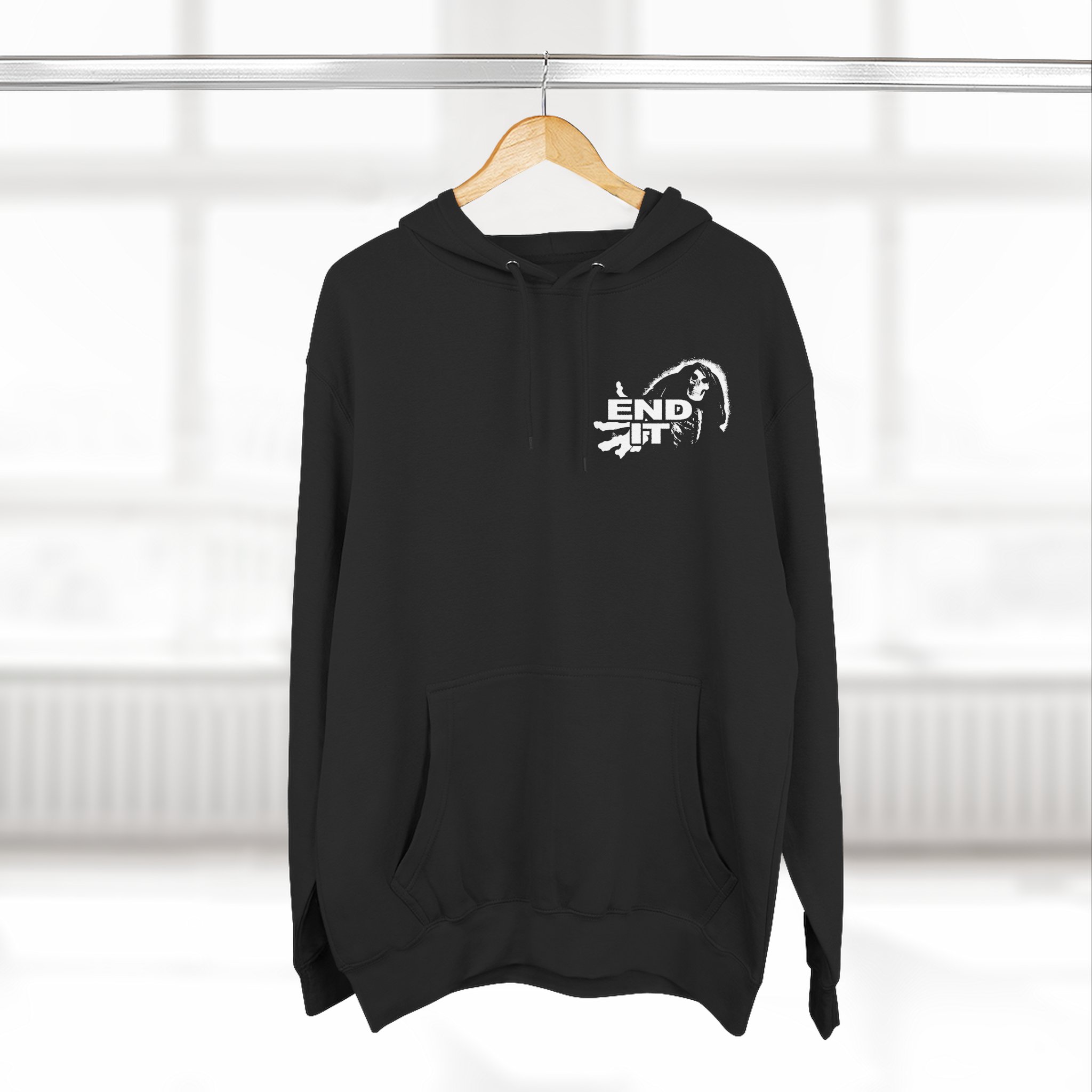 End It Three-Panel Fleece Hoodie